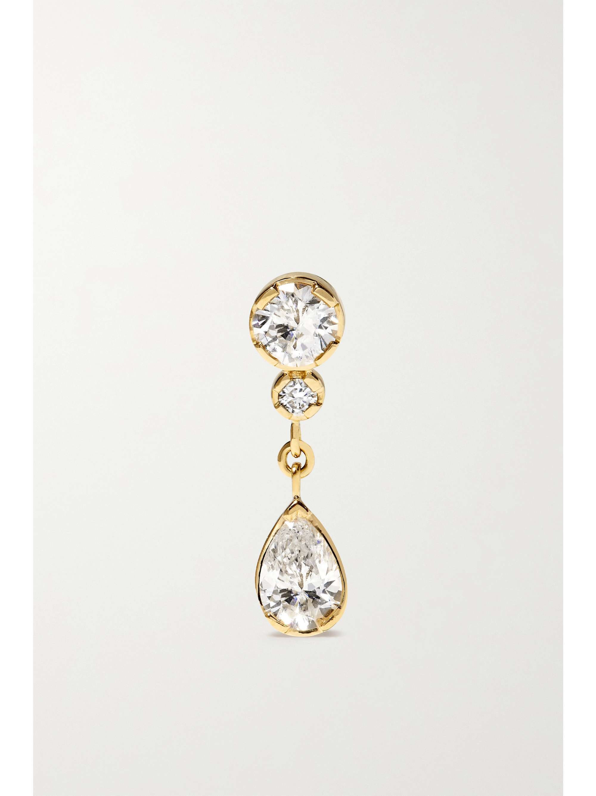 SOPHIE BILLE BRAHE Goutte 18-karat gold diamond single earring | NET-A ...