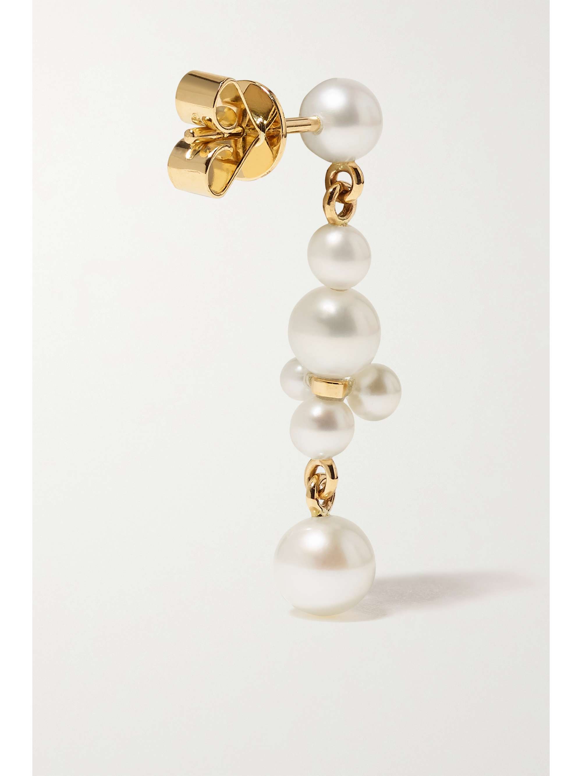 SOPHIE BILLE BRAHE Holly Splash 14-karat gold pearl earrings