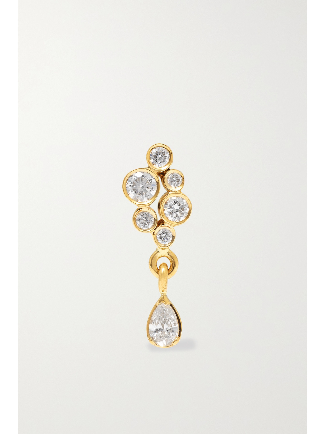 Sophie Bille Brahe Petite Splash 18-karat Gold Diamond Single Earring In Gold