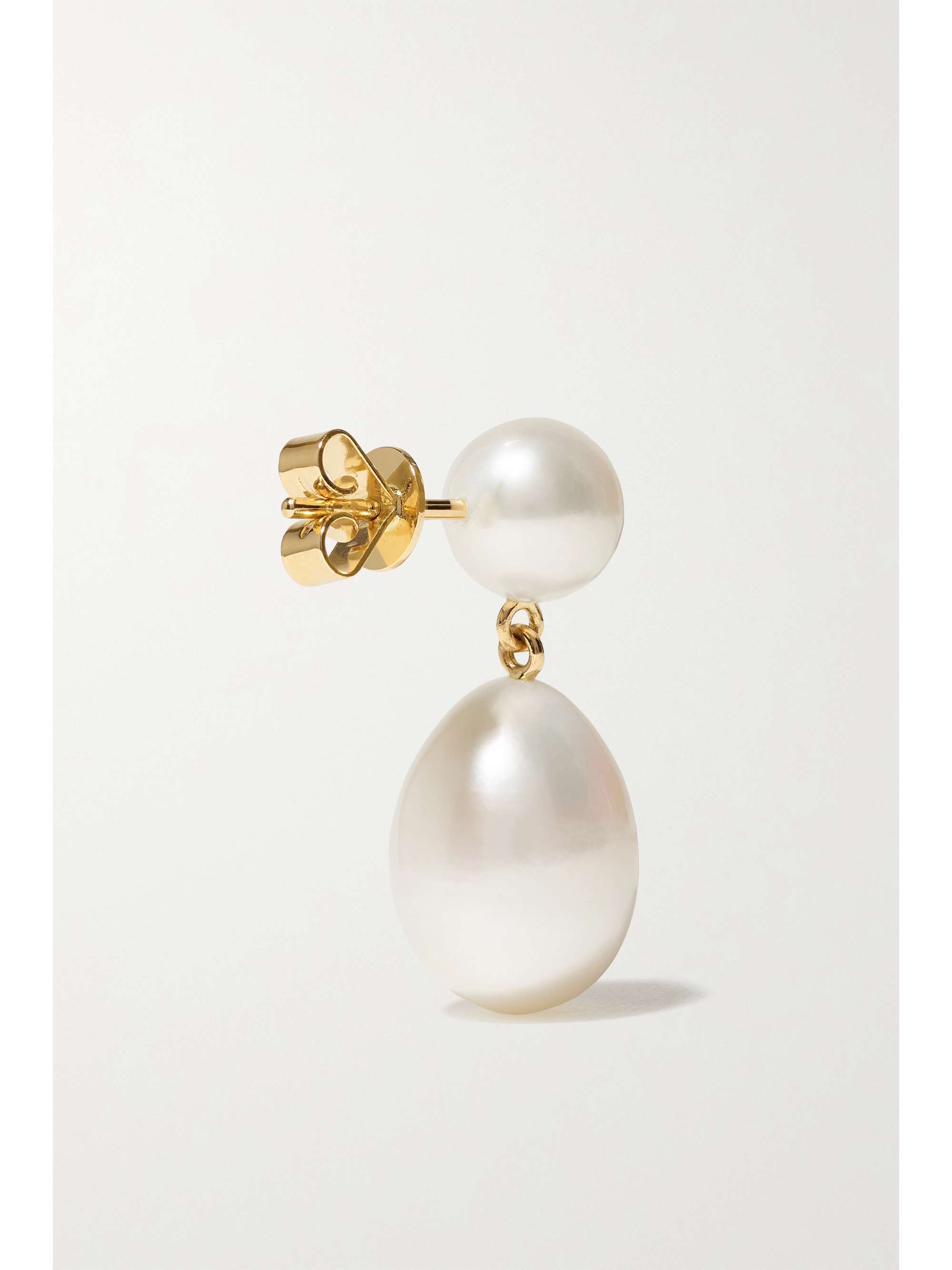 SOPHIE BILLE BRAHE Grand Venus L'Eau 14-karat gold pearl earrings