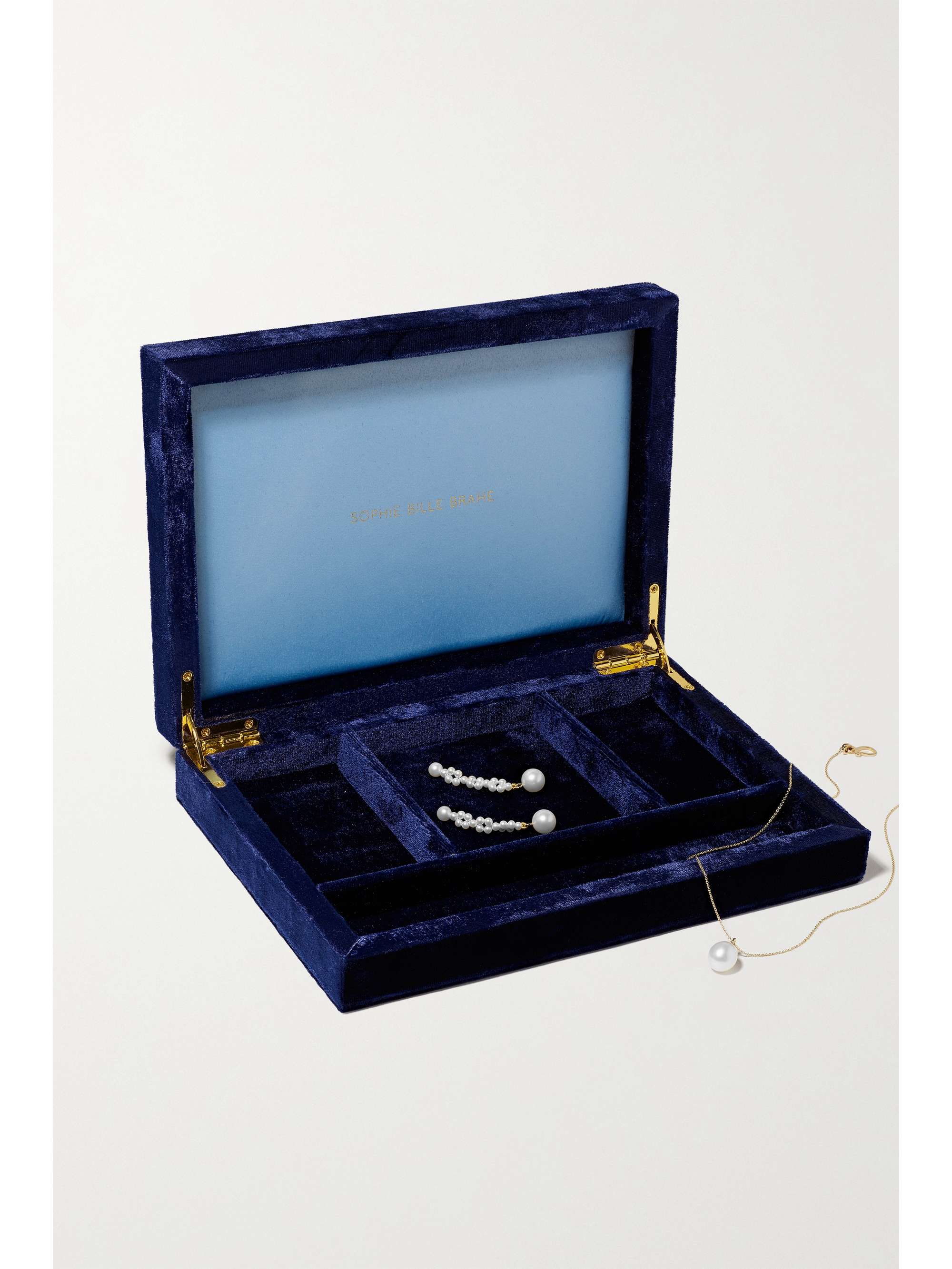 SOPHIE BILLE BRAHE Large velvet jewelry box