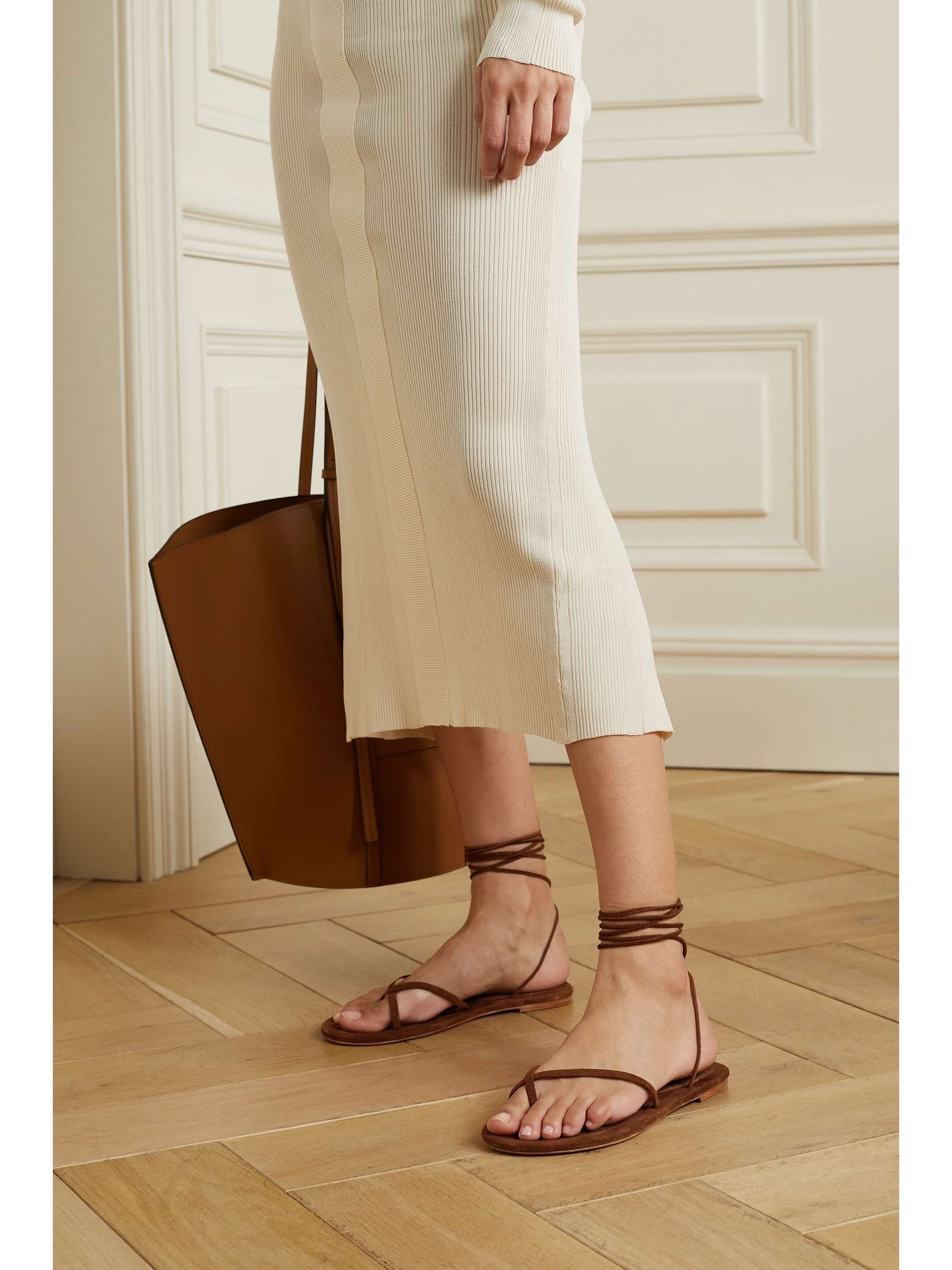 PORTE & PAIRE Suede sandals