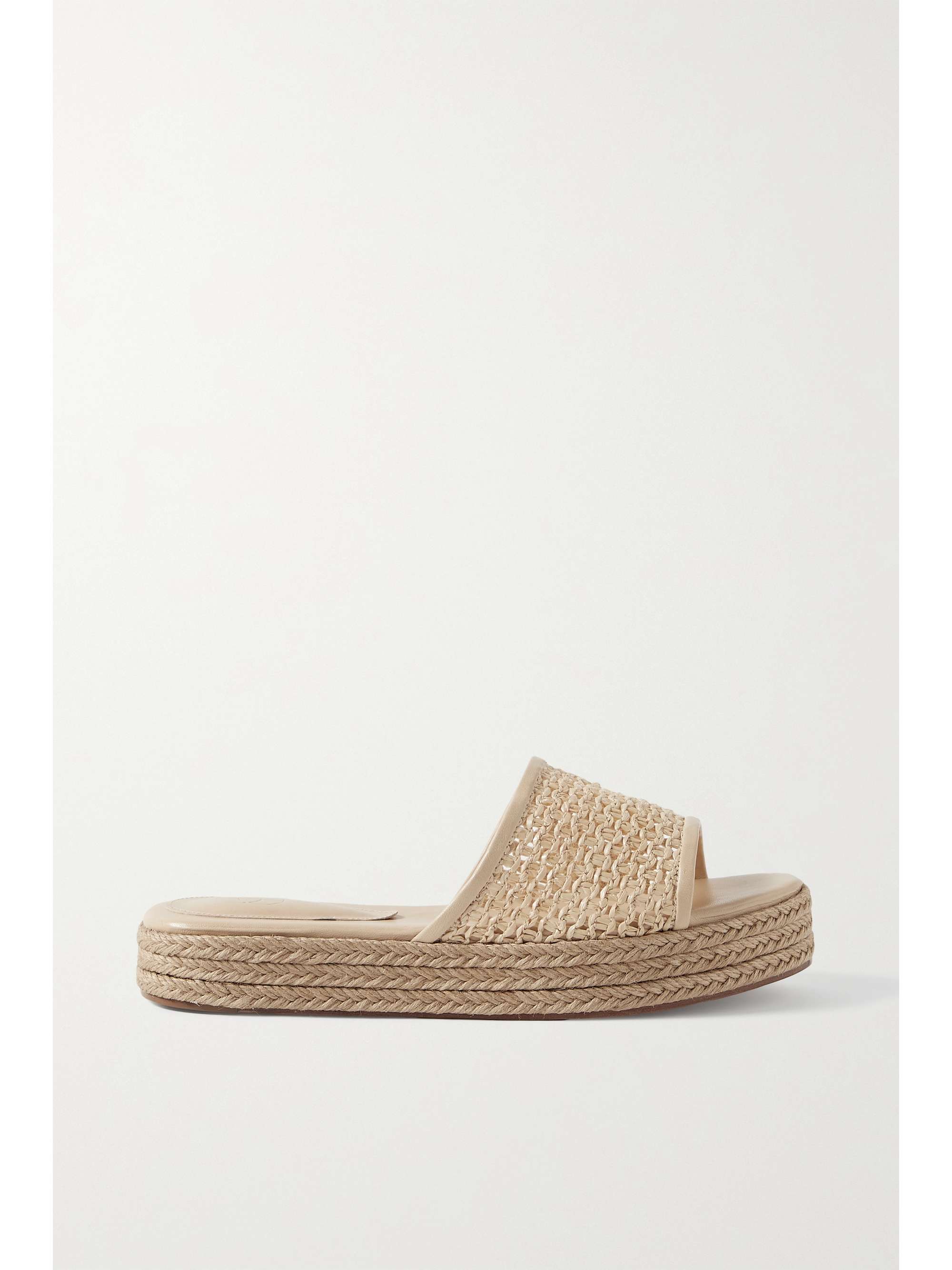 espadrille platform slides