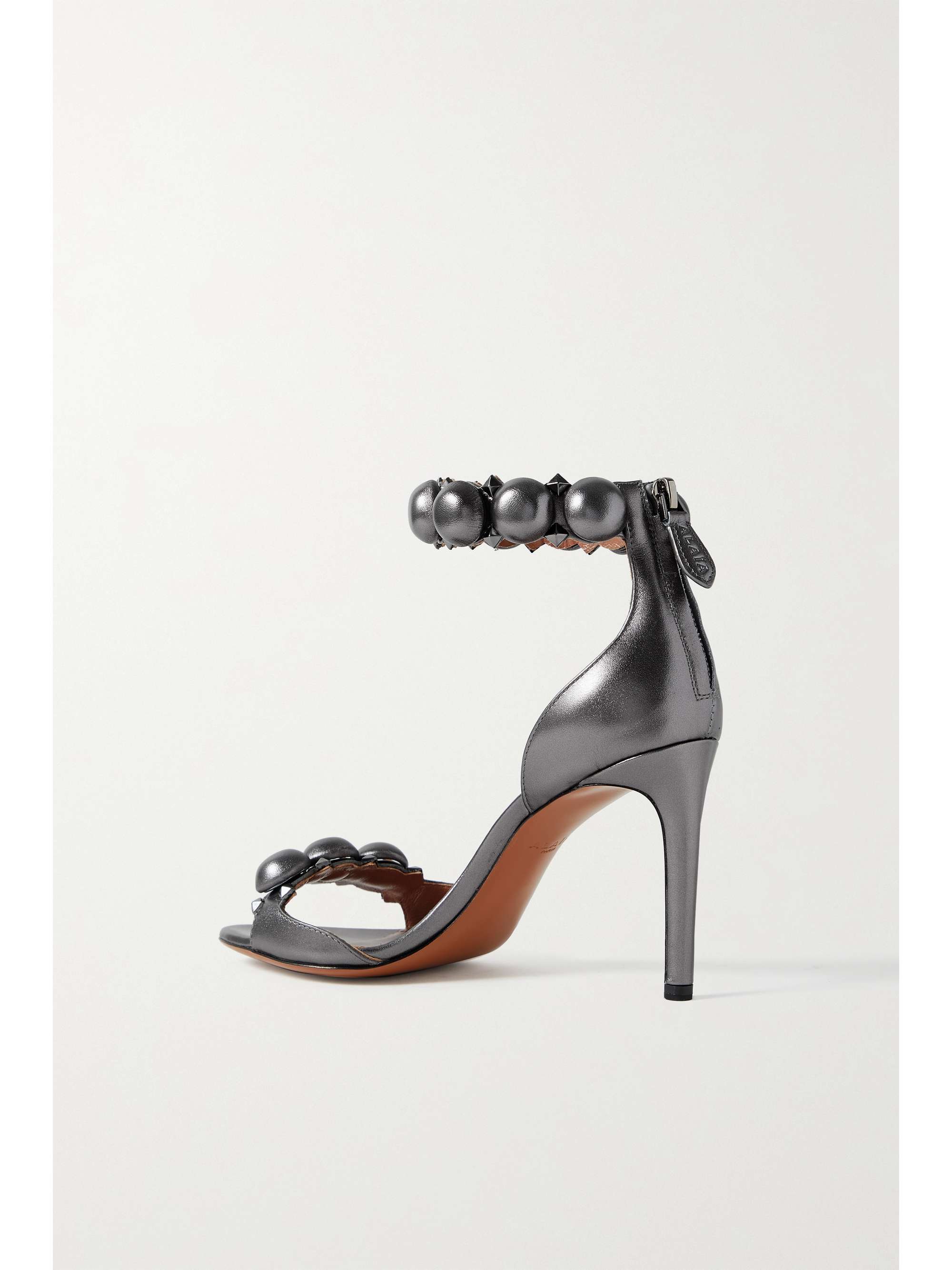 ALAÏA La Bombe 90 studded suede sandals