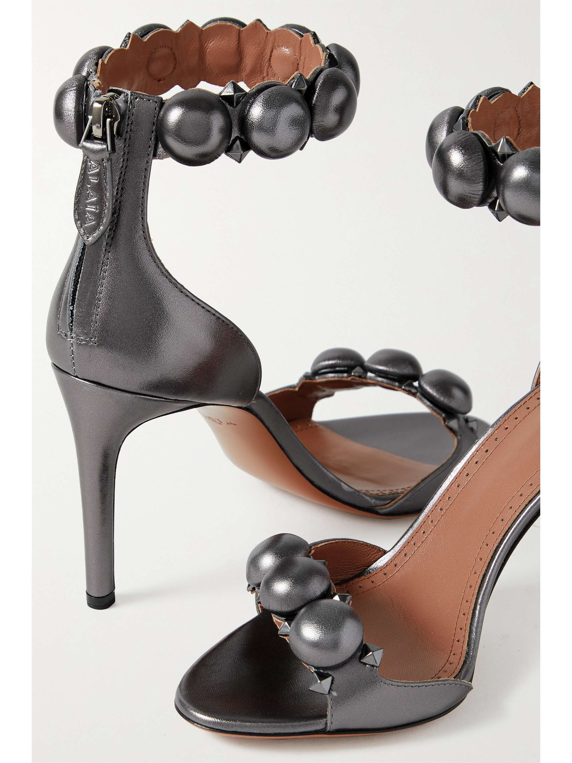 ALAÏA La Bombe 90 studded suede sandals