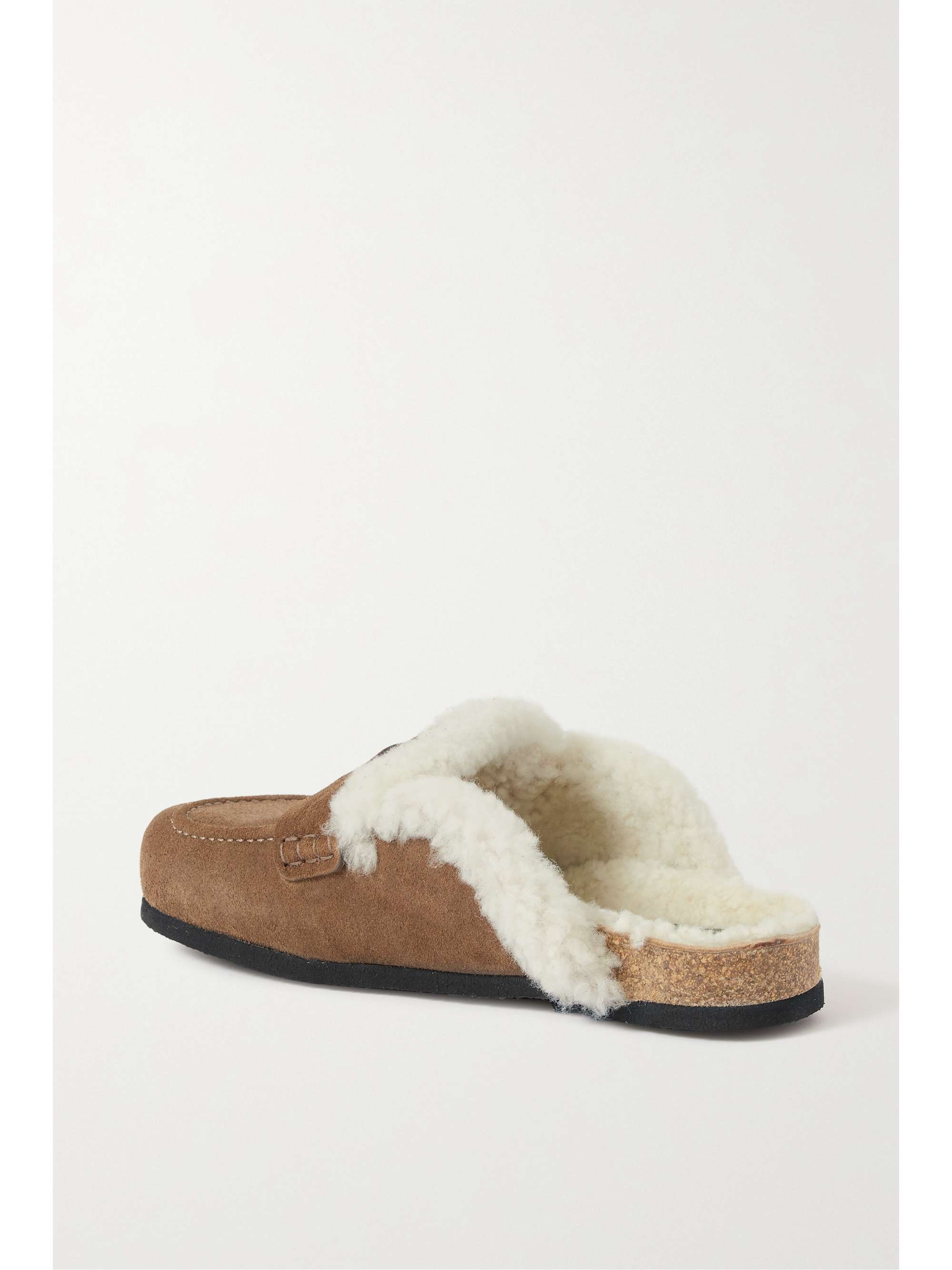 JW ANDERSON Shearling-lined suede slippers