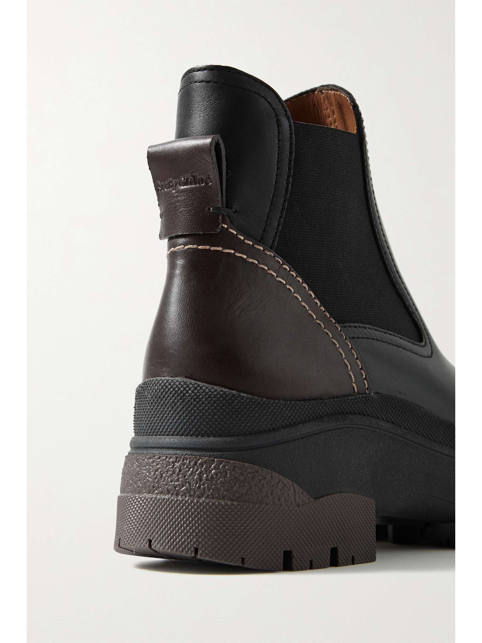SEE BY CHLOÉ Cassidie two-tone leather Chelsea boots