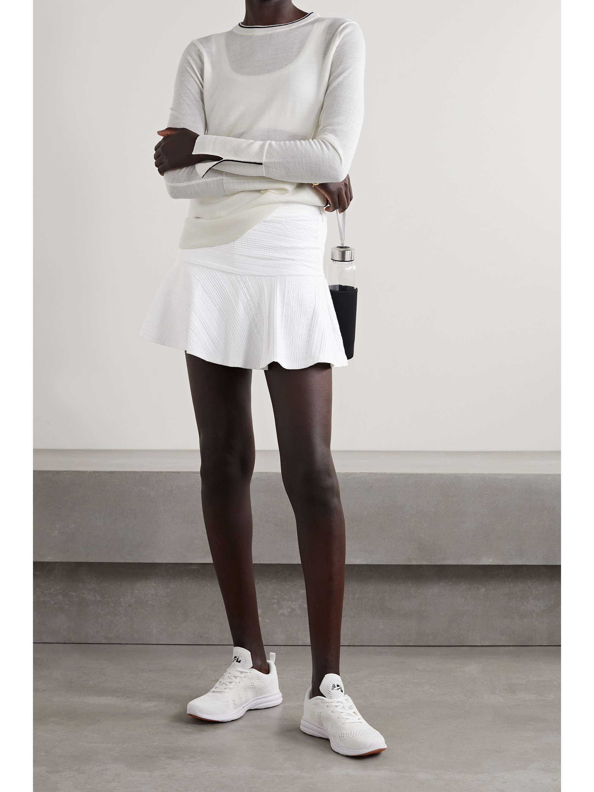 white jersey skort