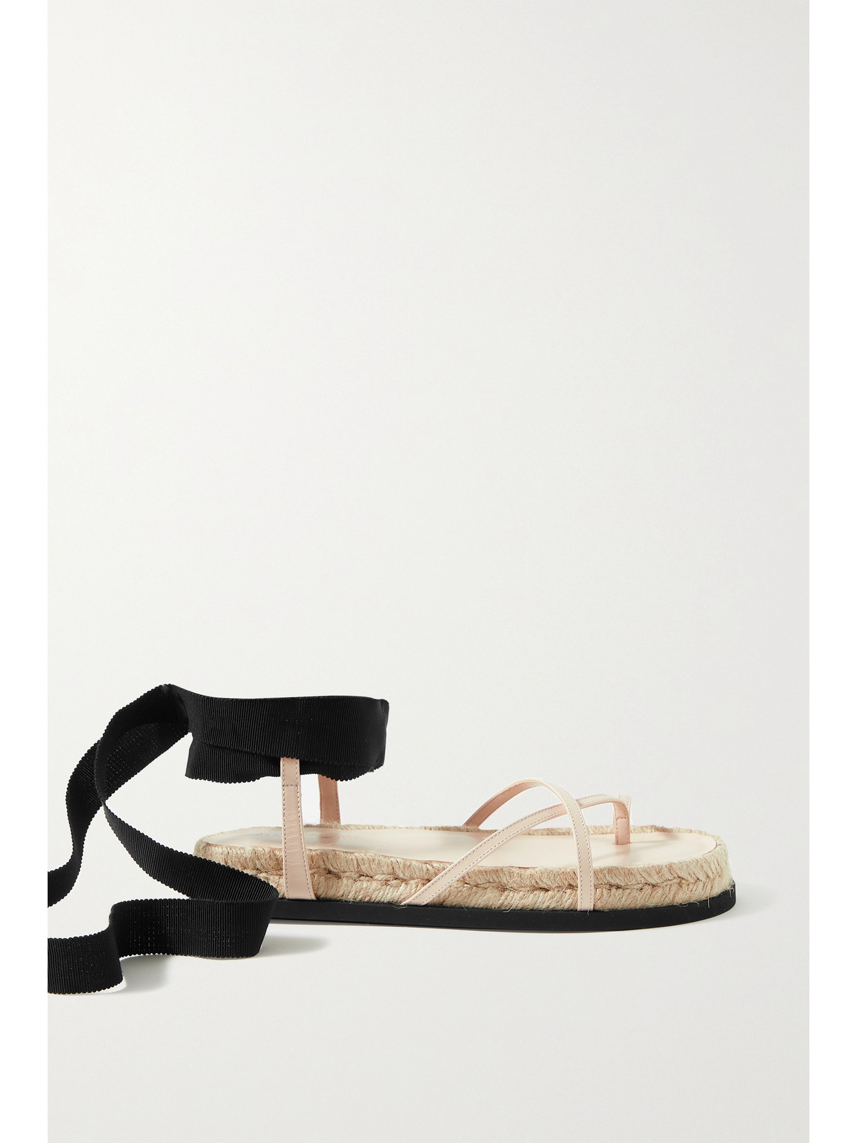 3.1 PHILLIP LIM - Yasmine Leather And Grosgrain Espadrille Sandals - Beige