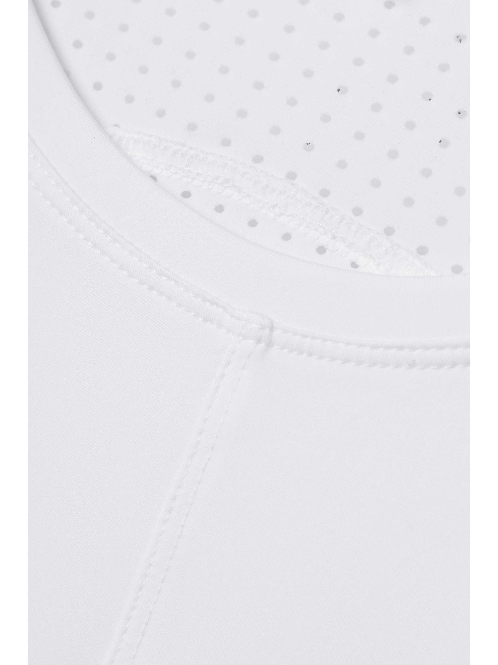L'ETOILE SPORT Mesh-paneled stretch-jersey top