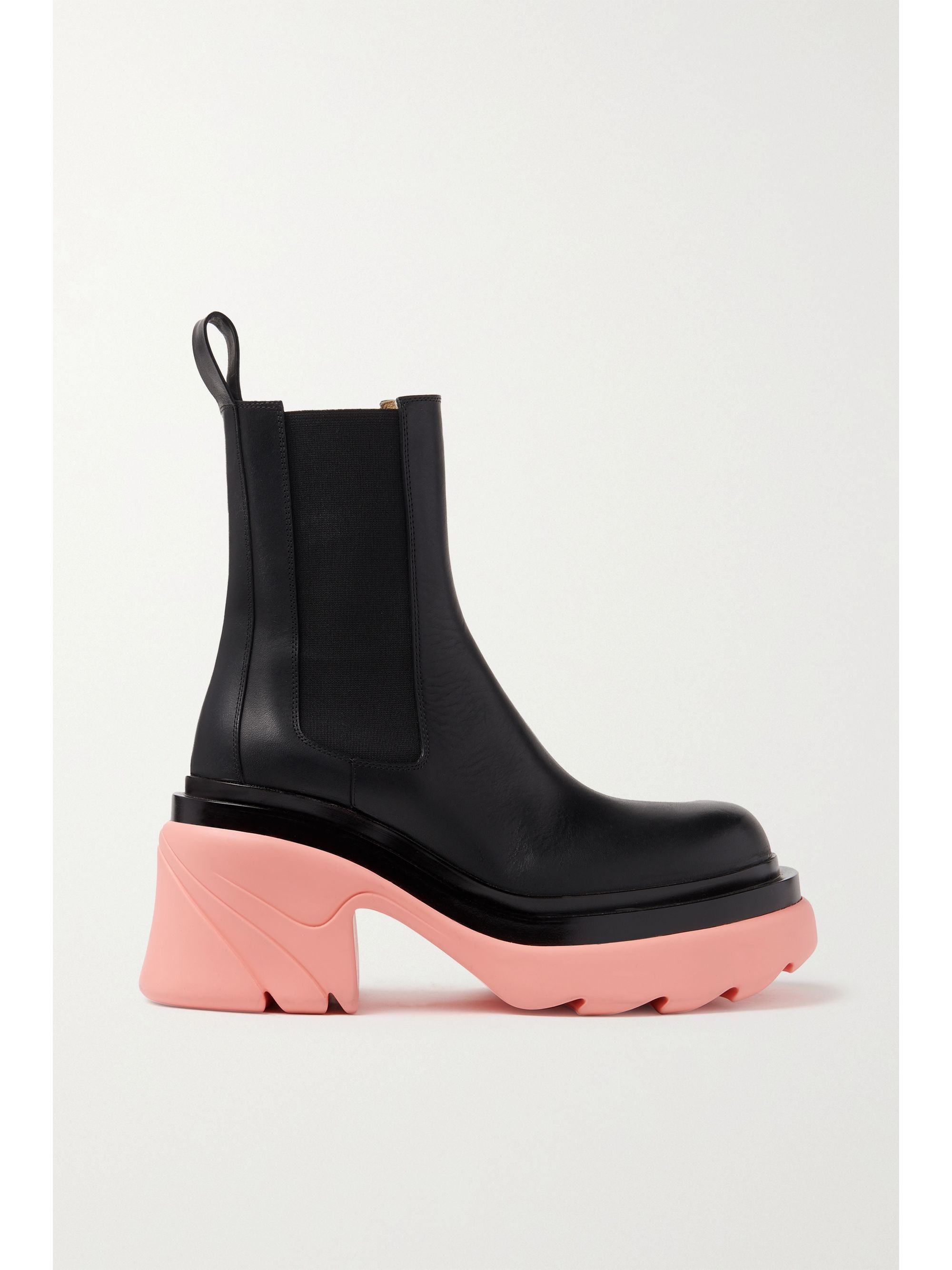 黑色皮革防水台切尔西靴 Net A Porter Bottega Veneta Net A Porter 黑色皮革防水台切尔西靴 Net A Porter Bottega Veneta Net A Porter