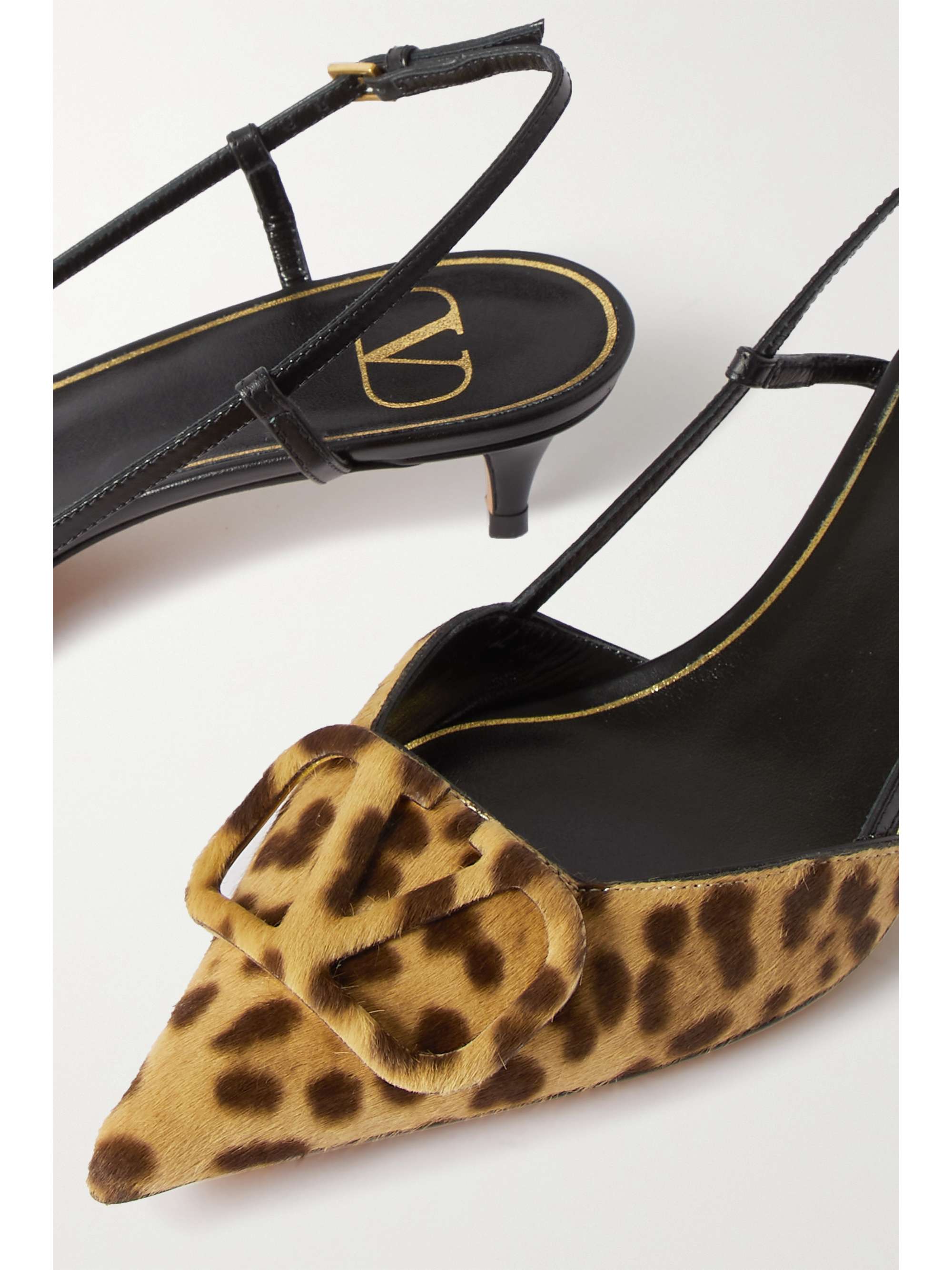 leopard slingback pumps