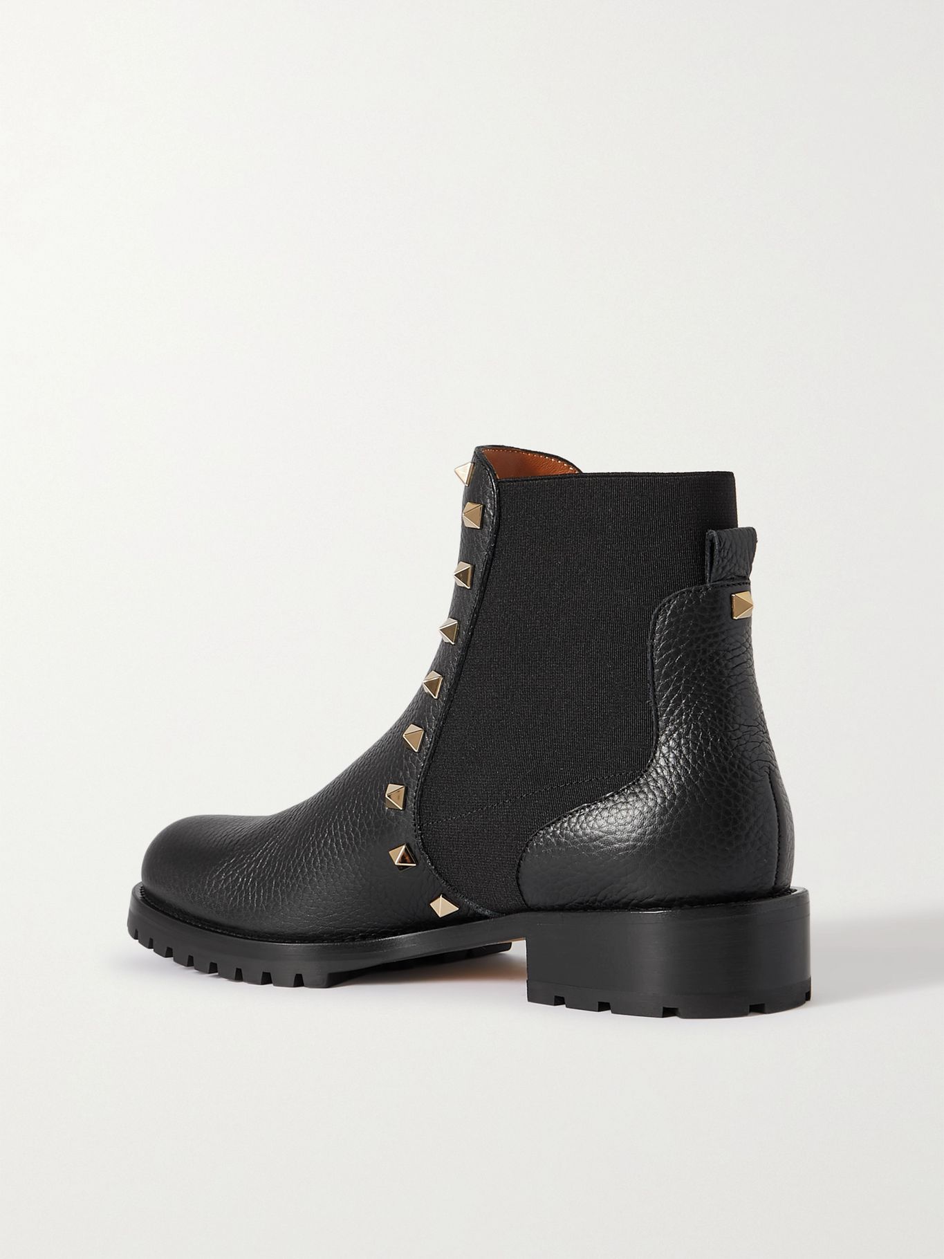 valentino beatle leather platform boots