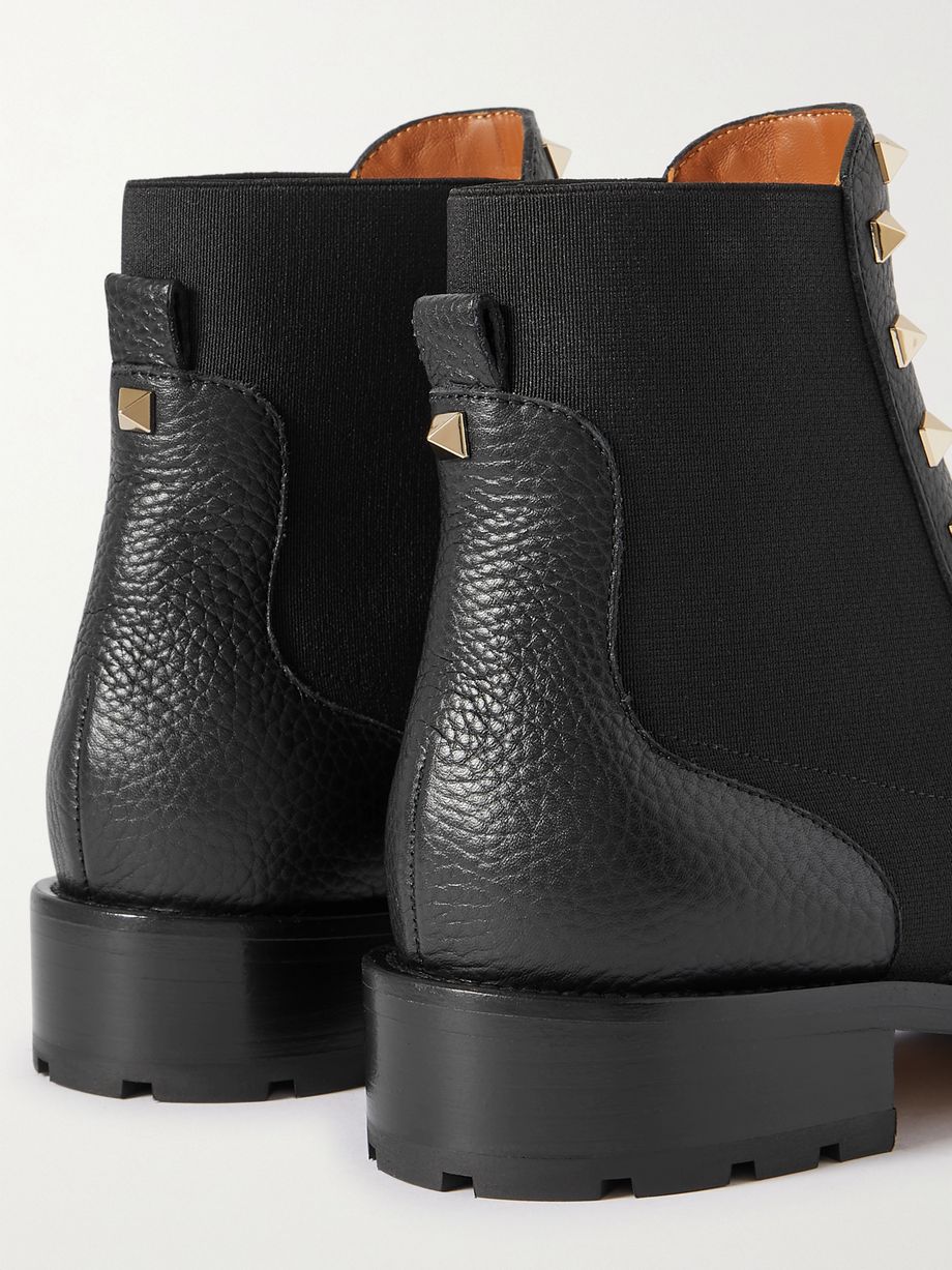 valentino beatle leather platform boots