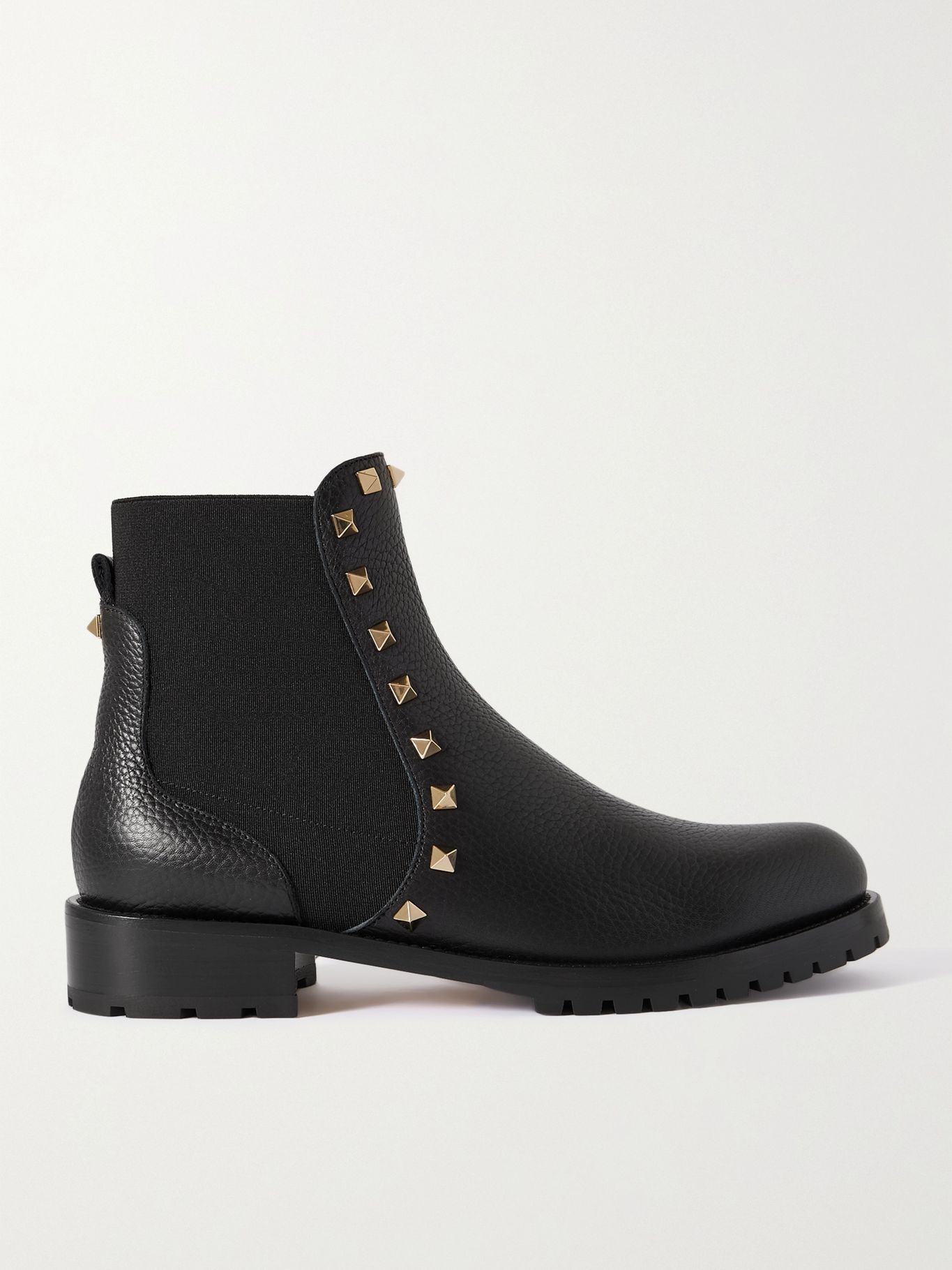 valentino beatle leather platform boots