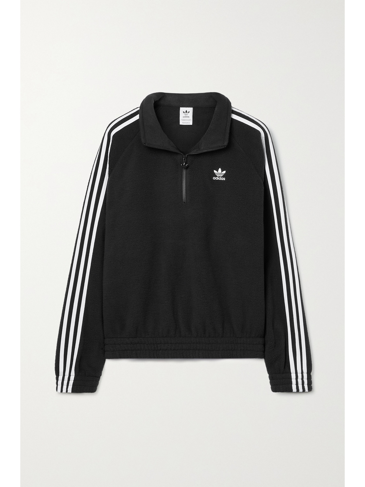 ADIDAS ORIGINALS ADICOLOR CLASSICS STRIPED RECYCLED FLEECE SWEATSHIRT