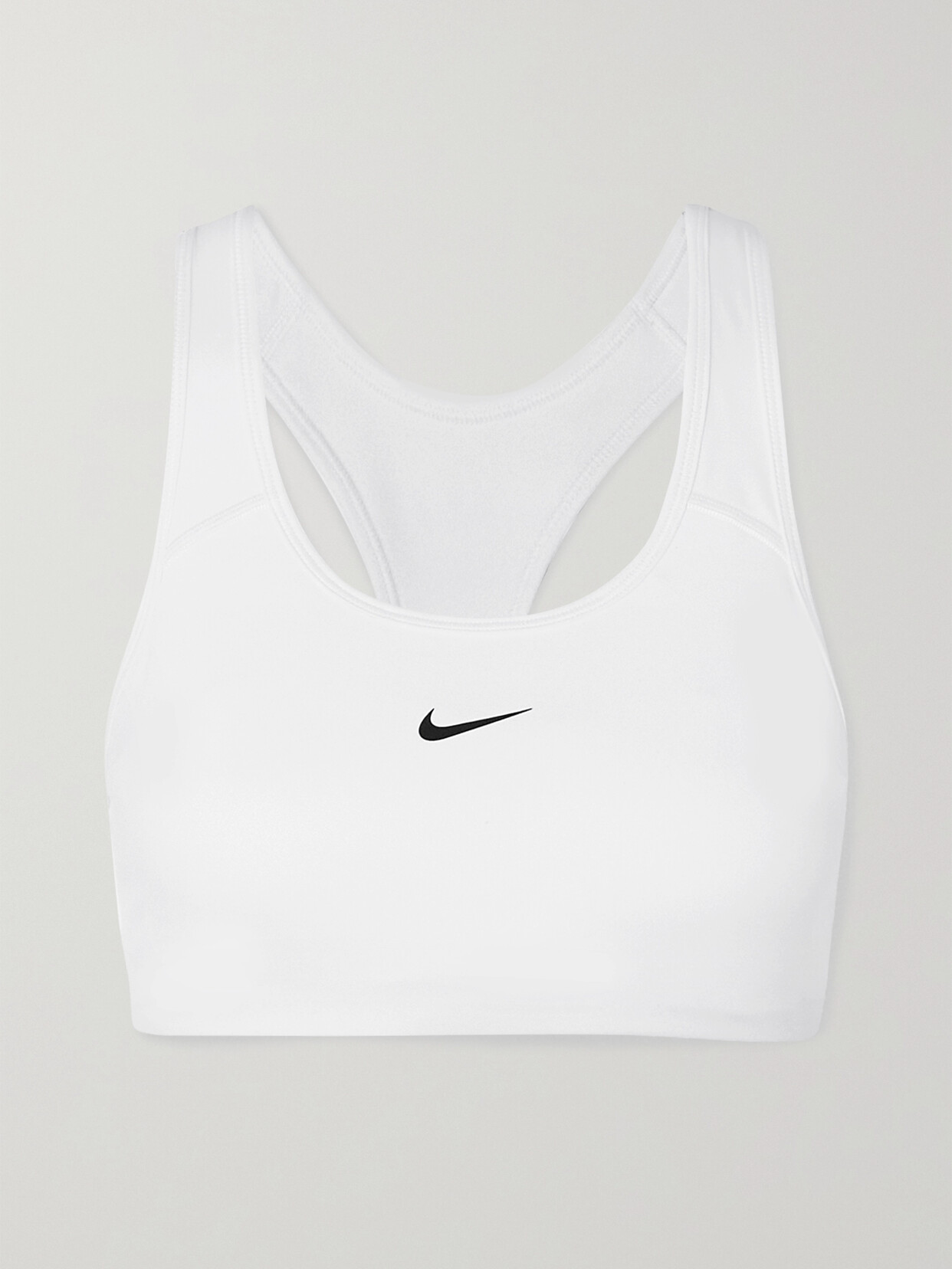 Nike Swoosh Womens Medium Support Sports Bra Dx6821 In White