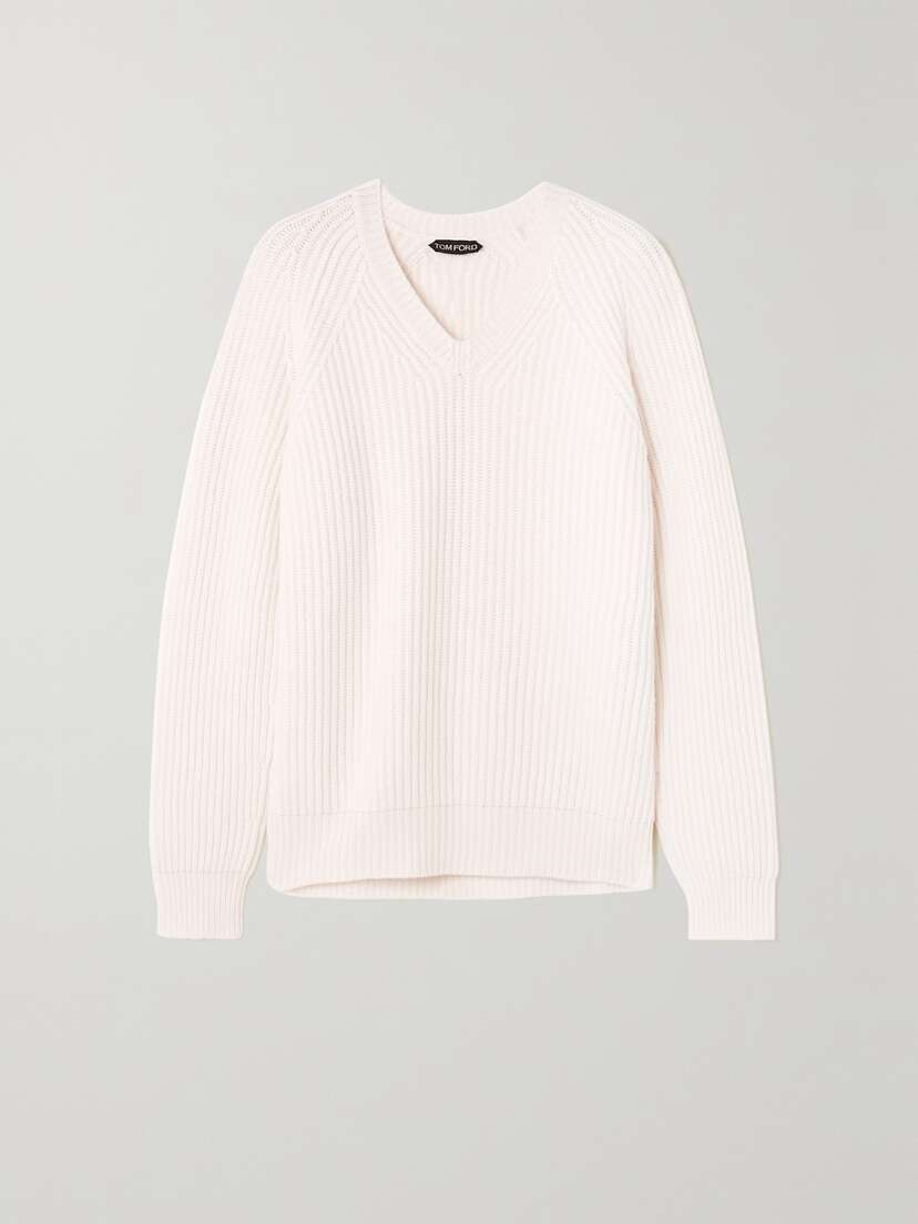 Tom Ford Ribbed Cashmere Sweater - x large