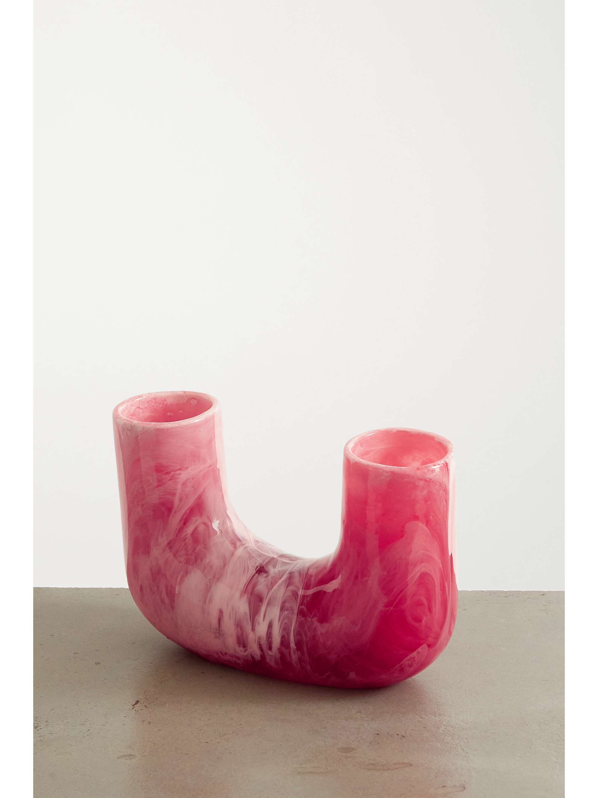 Coral Branch large swirled resin vase DINOSAUR DESIGNS NETAPORTER