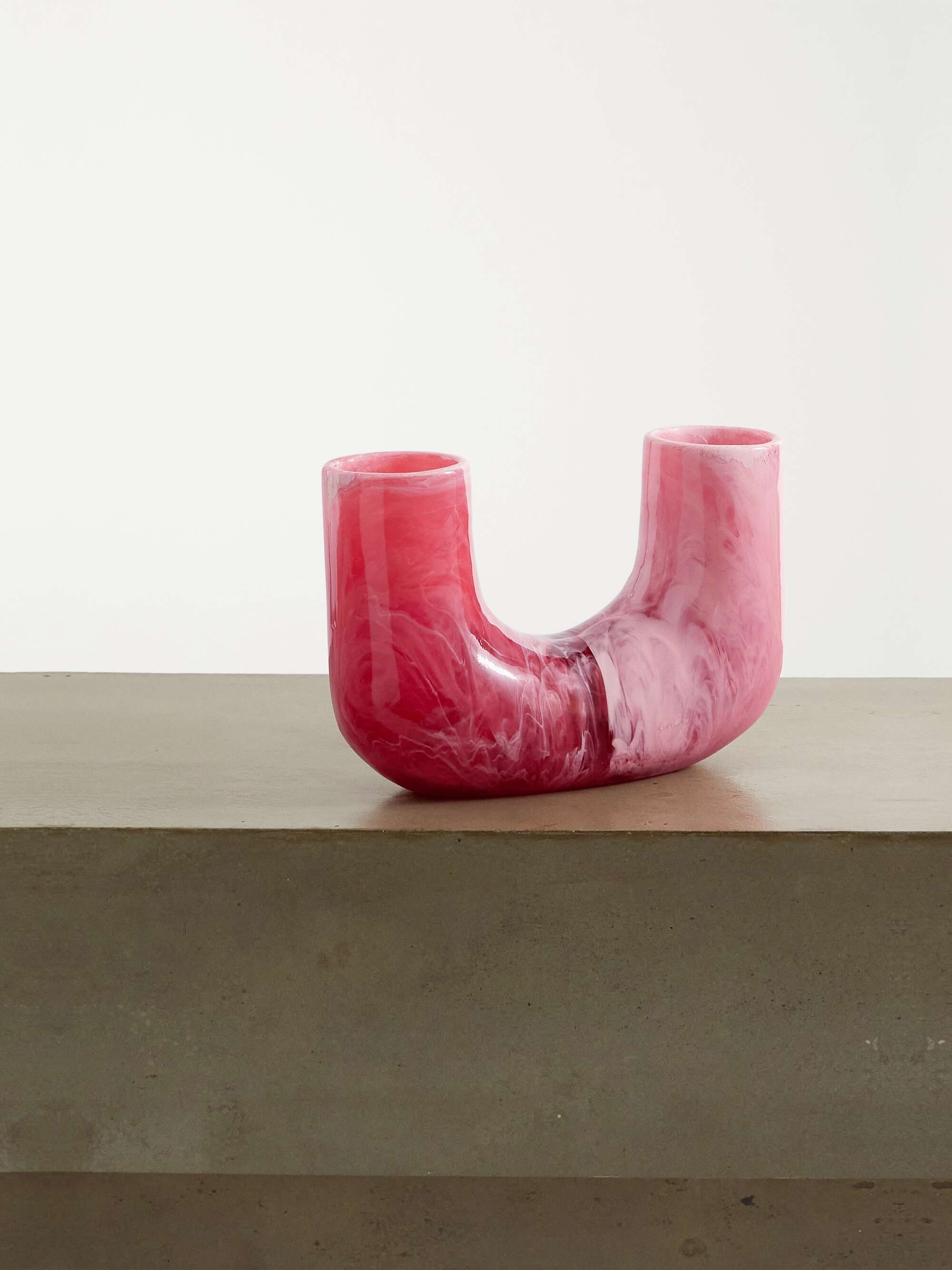 Coral Branch large swirled resin vase DINOSAUR DESIGNS NETAPORTER