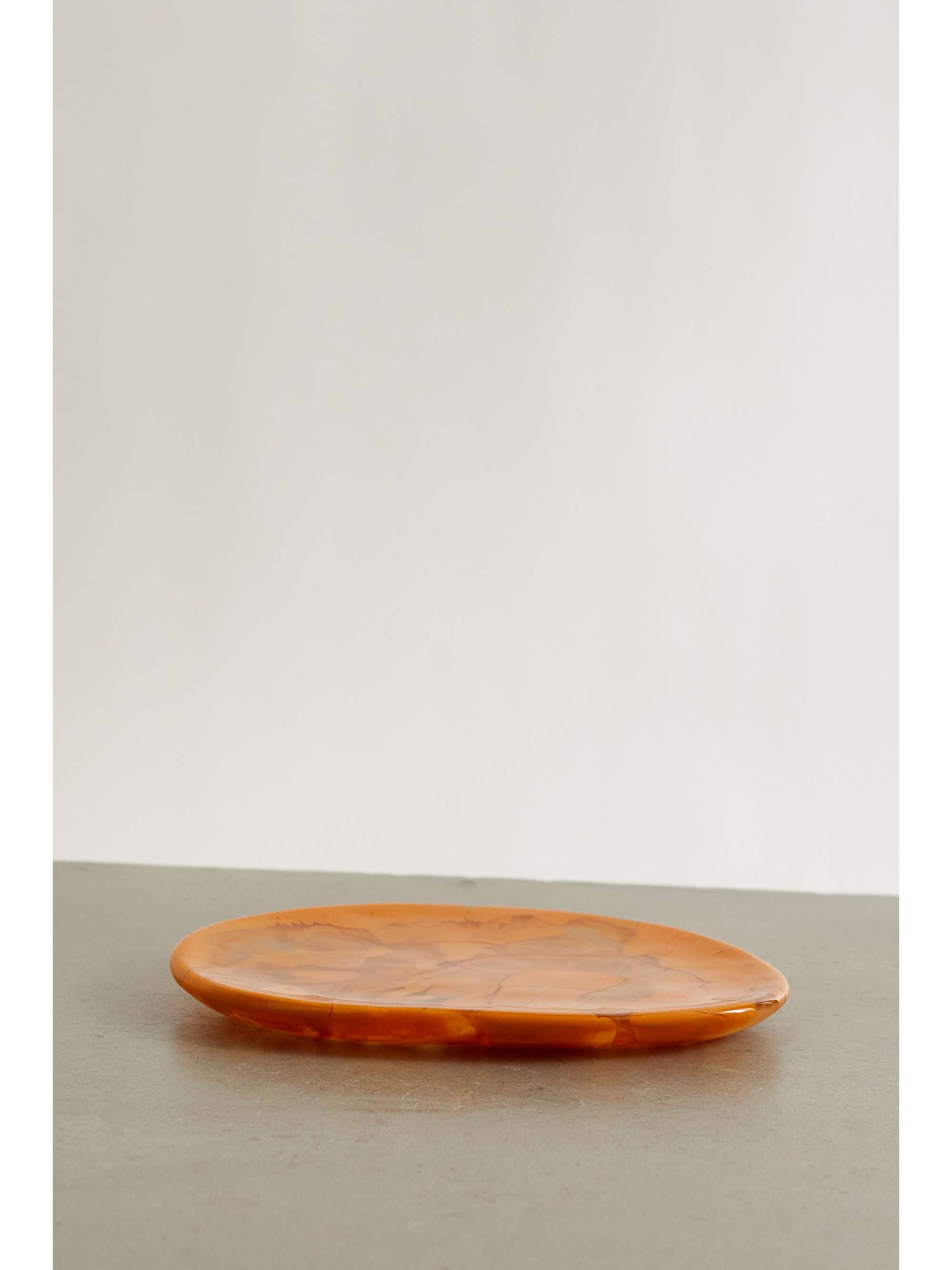 DINOSAUR DESIGNS Temple 17cm swirled resin side plate