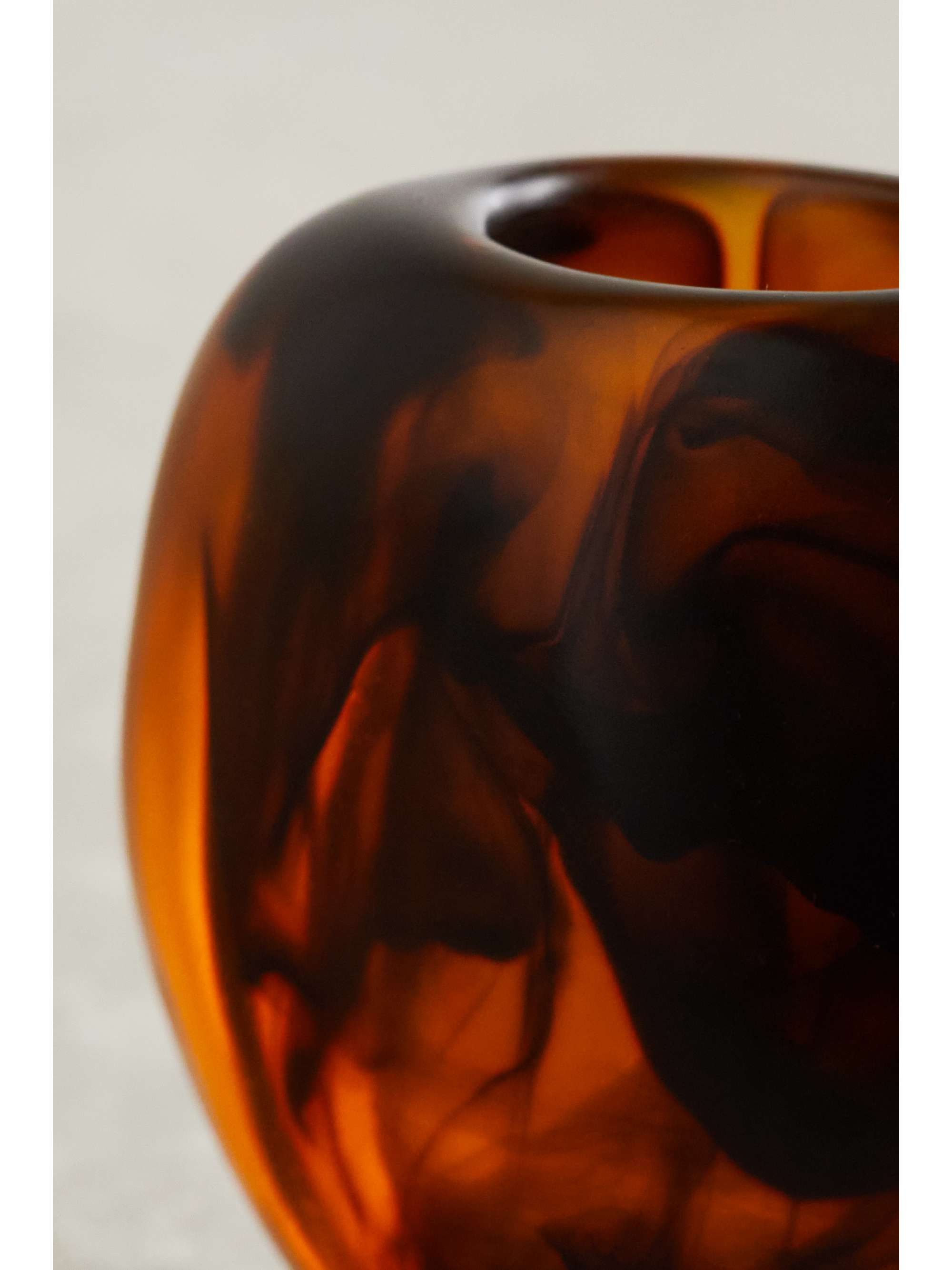 DINOSAUR DESIGNS Skipping Stone swirled resin vase