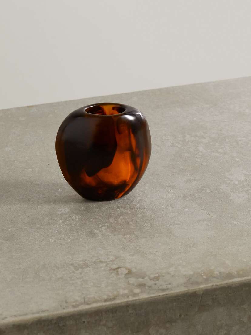 Dinosaur Designs Skipping Stone Swirled Resin Vase