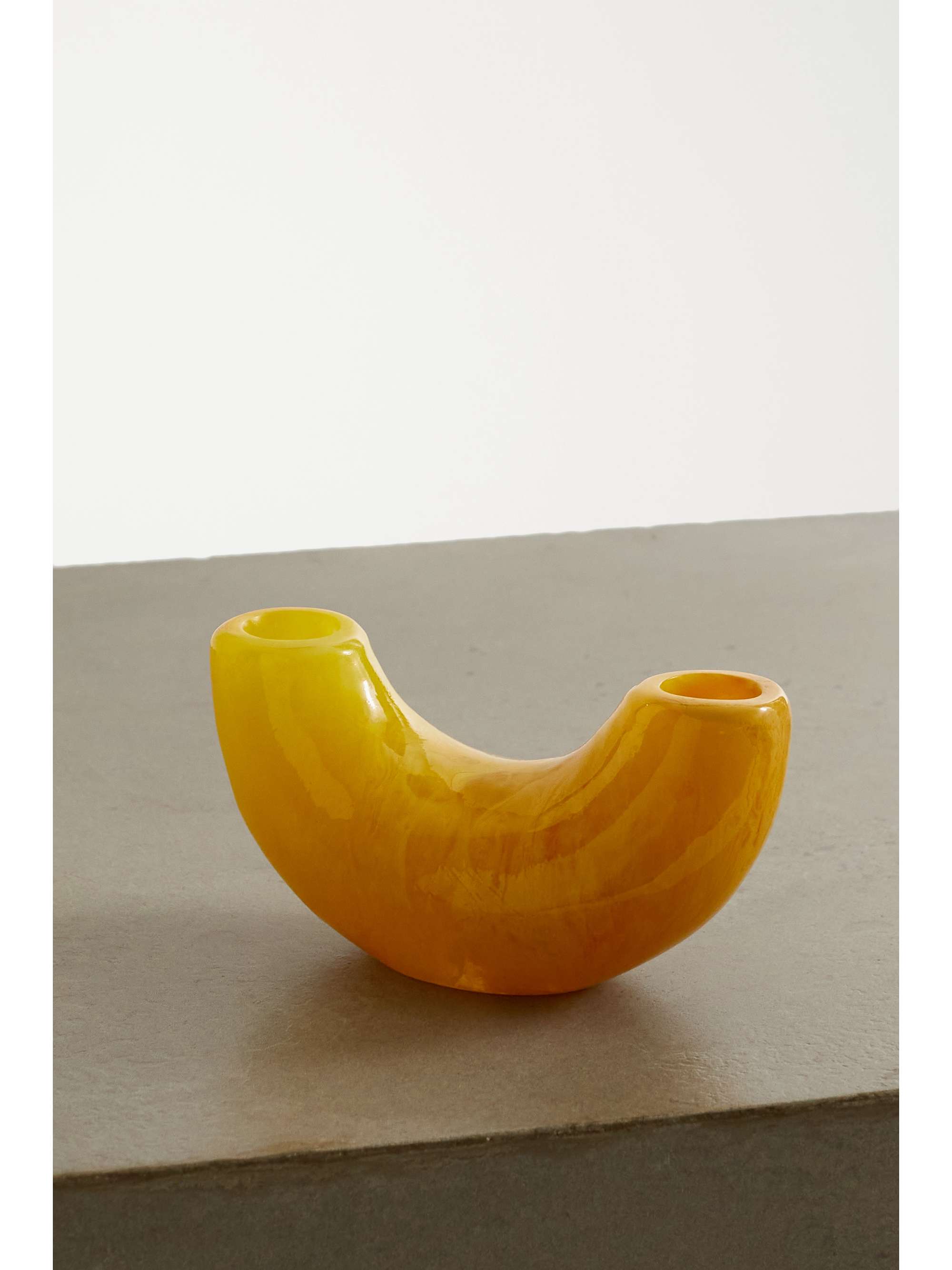 DINOSAUR DESIGNS Horn swirled resin vase NETAPORTER