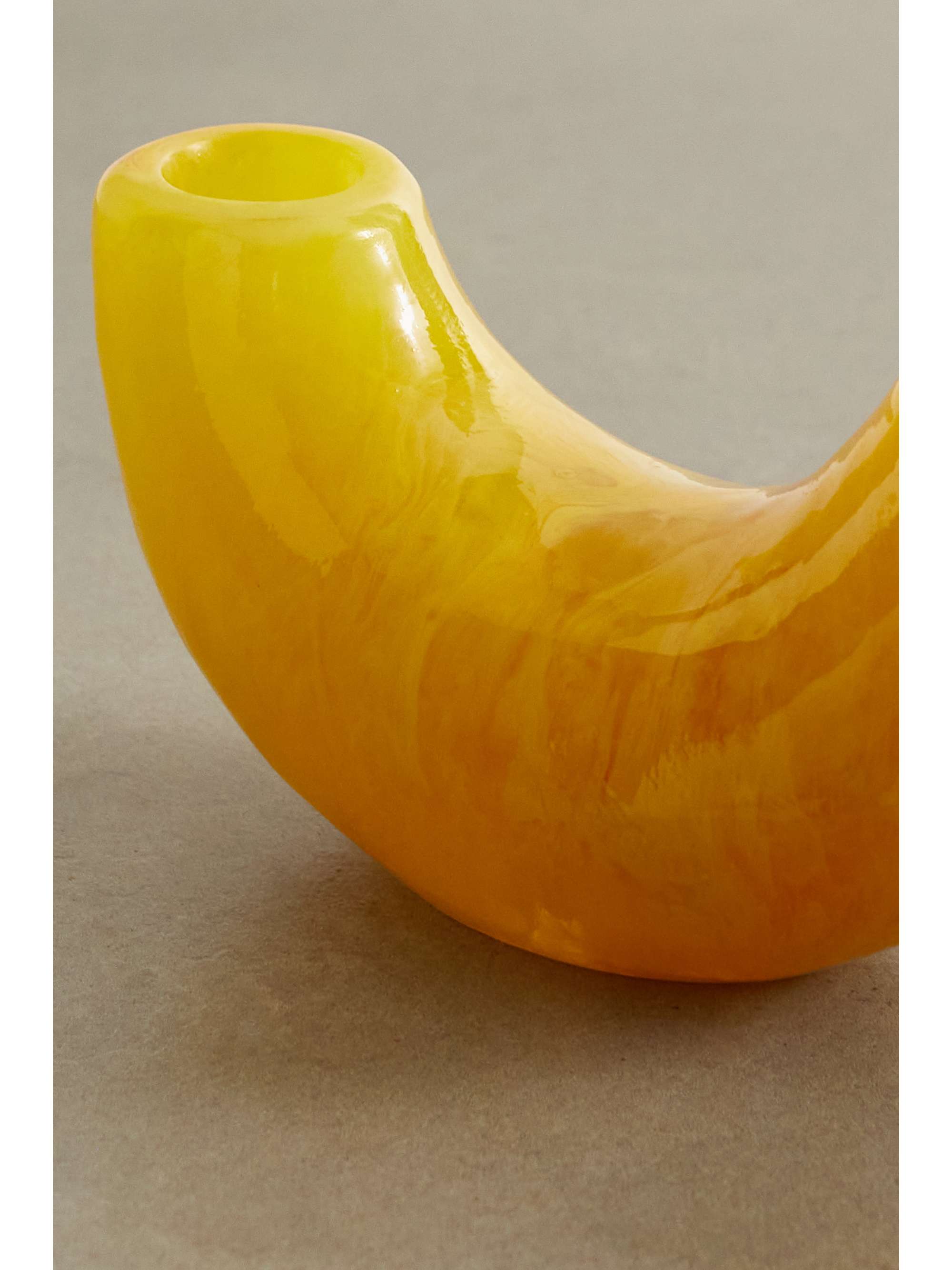 DINOSAUR DESIGNS Horn swirled resin vase