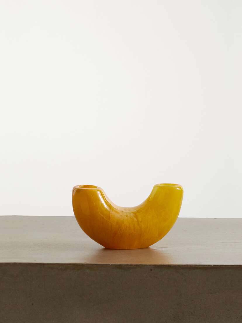 Dinosaur Designs Horn Swirled Resin Vase