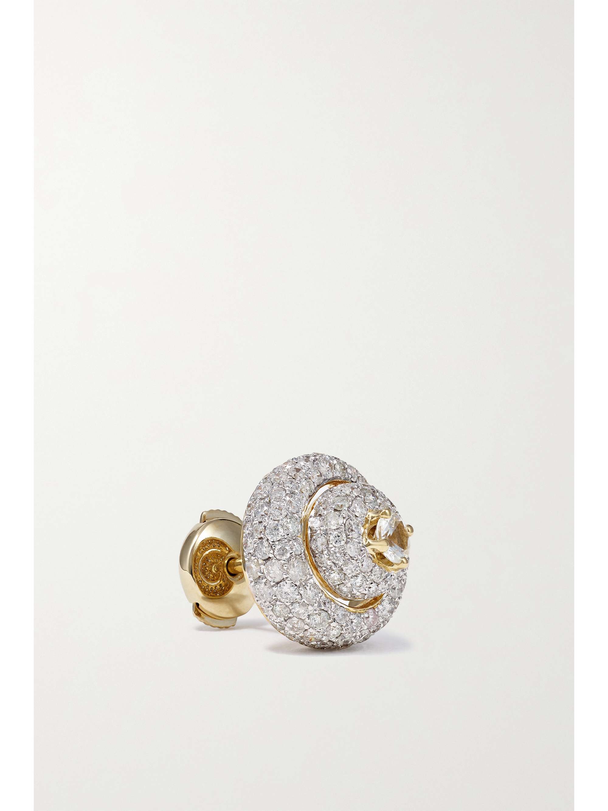 YVONNE LÉON 18-karat gold, diamond and sapphire earrings