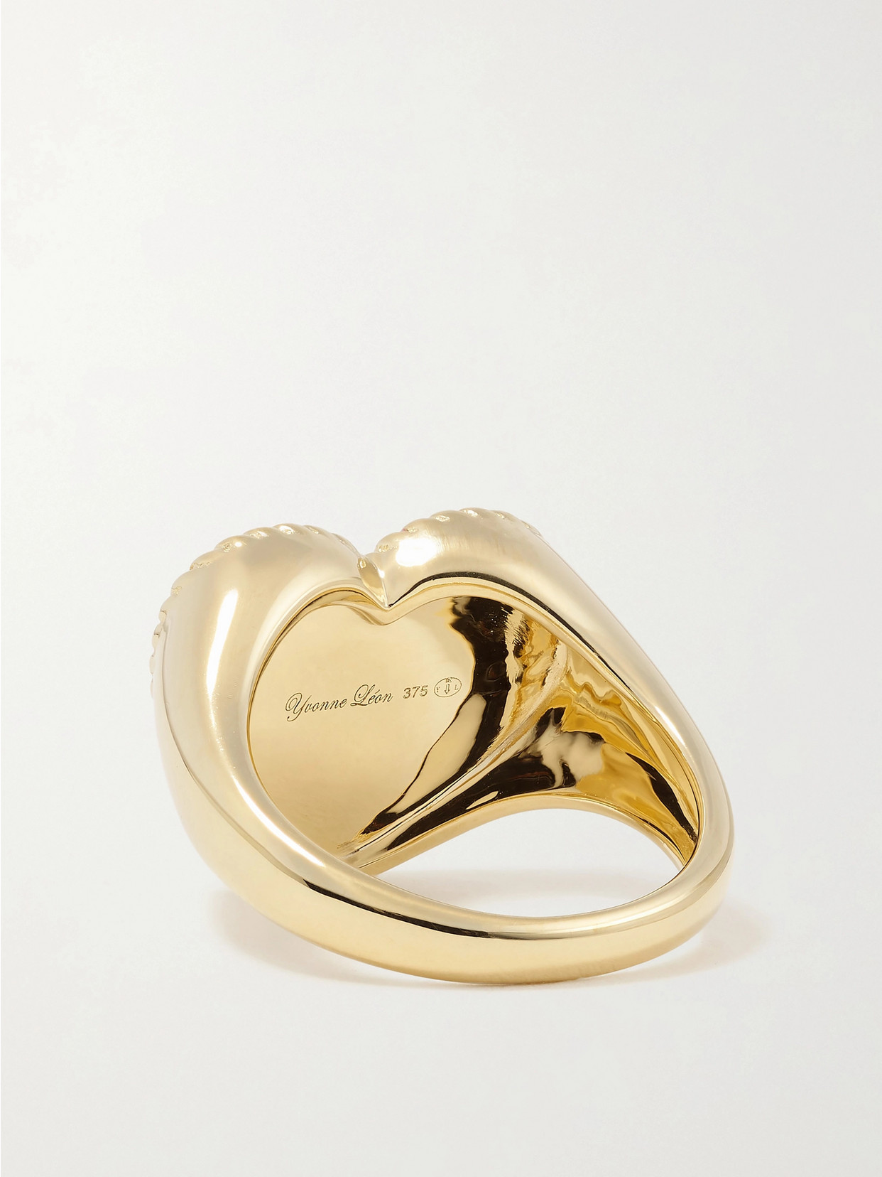 Yvonne Léon 9-karat Gold, Enamel And Diamond Ring In Gold
