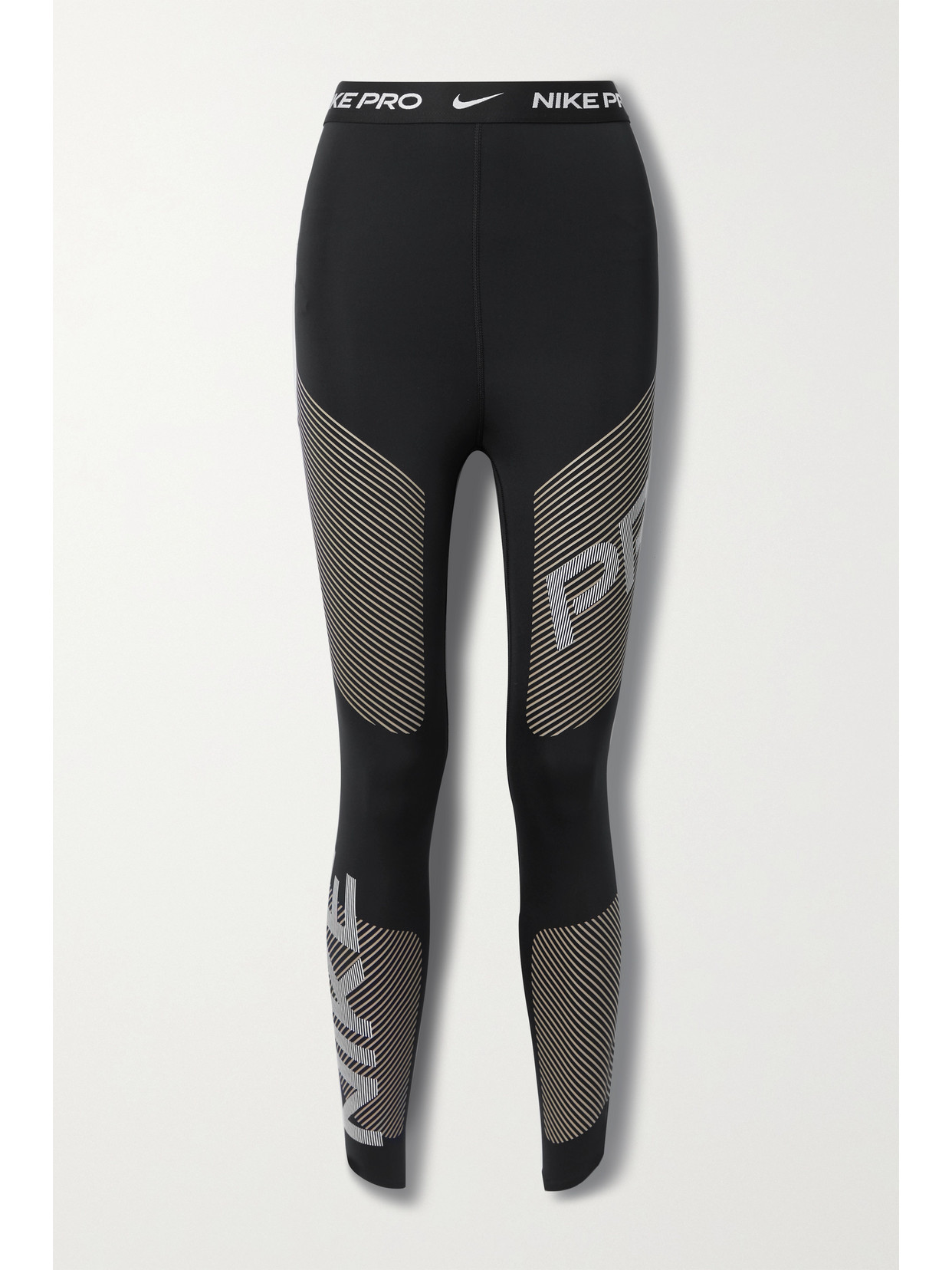 nike pro striped leggings