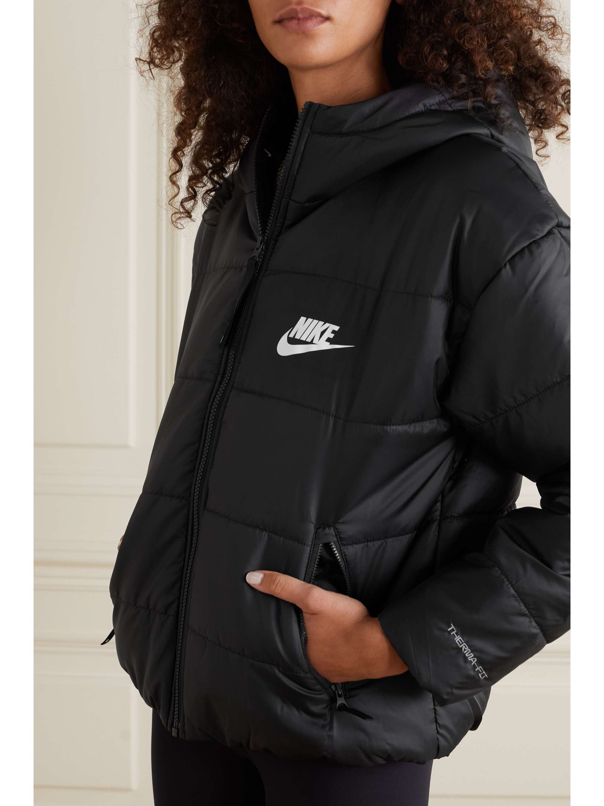 nike printed shell parka