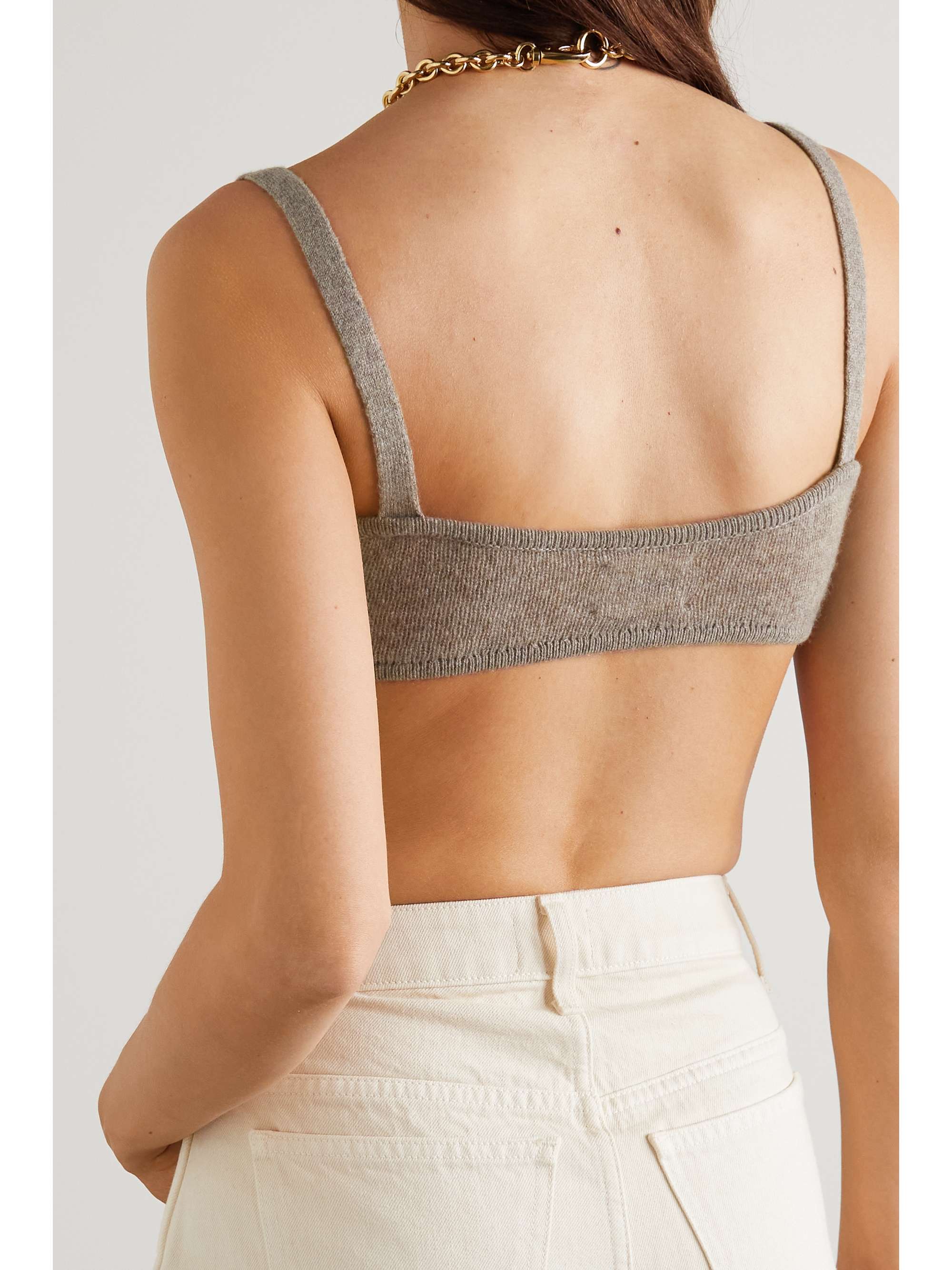 KHAITE Eda cashmere soft-cup bra