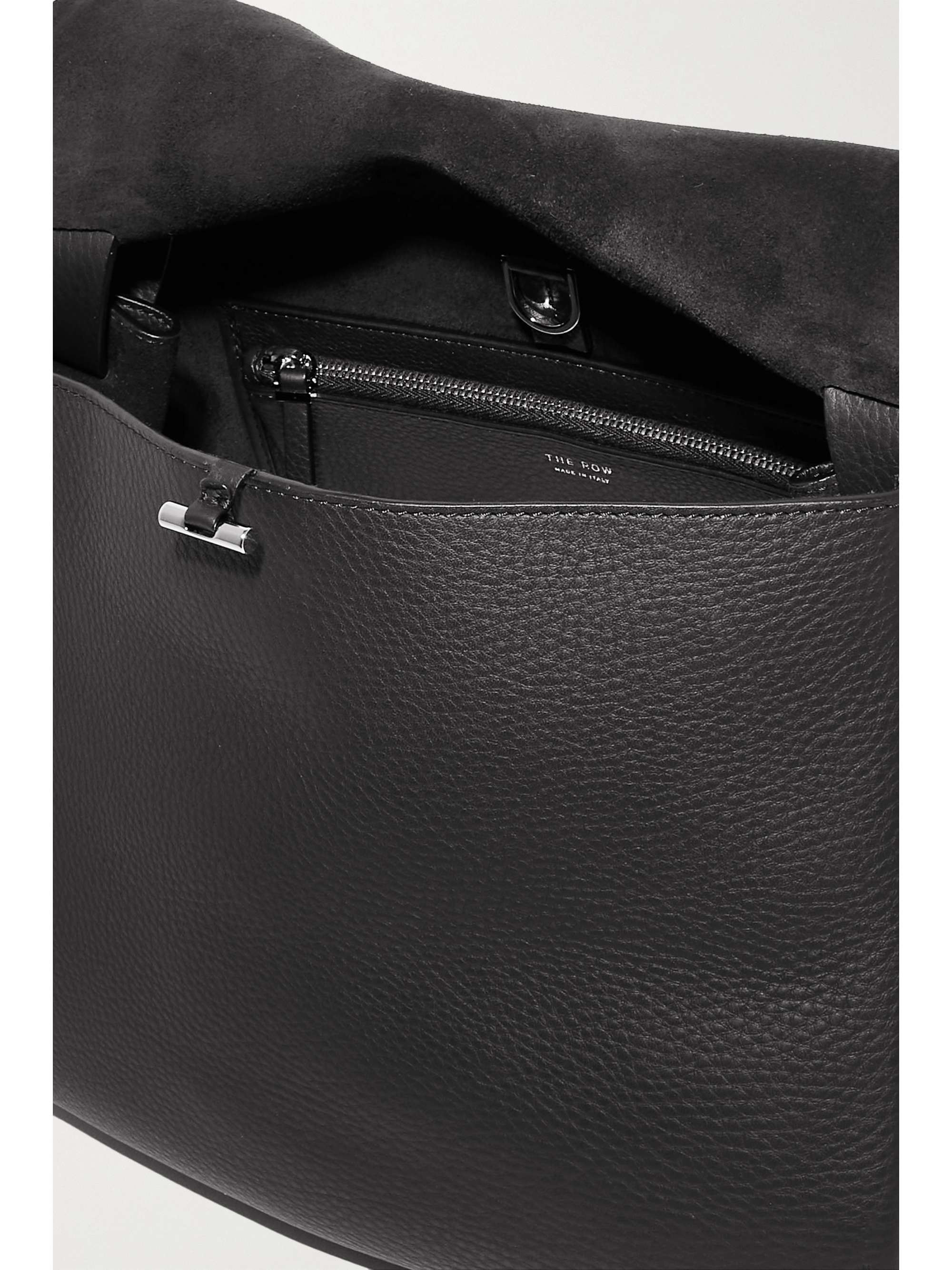 THE ROW Sac porté épaule en cuir texturé Mail Small