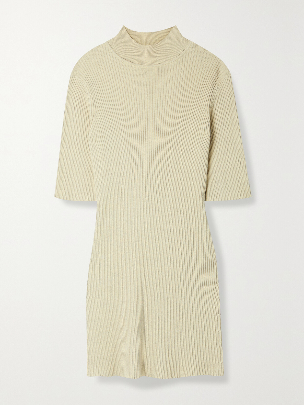 Cassiopea Ribbed Silk And Cotton-Blend Top