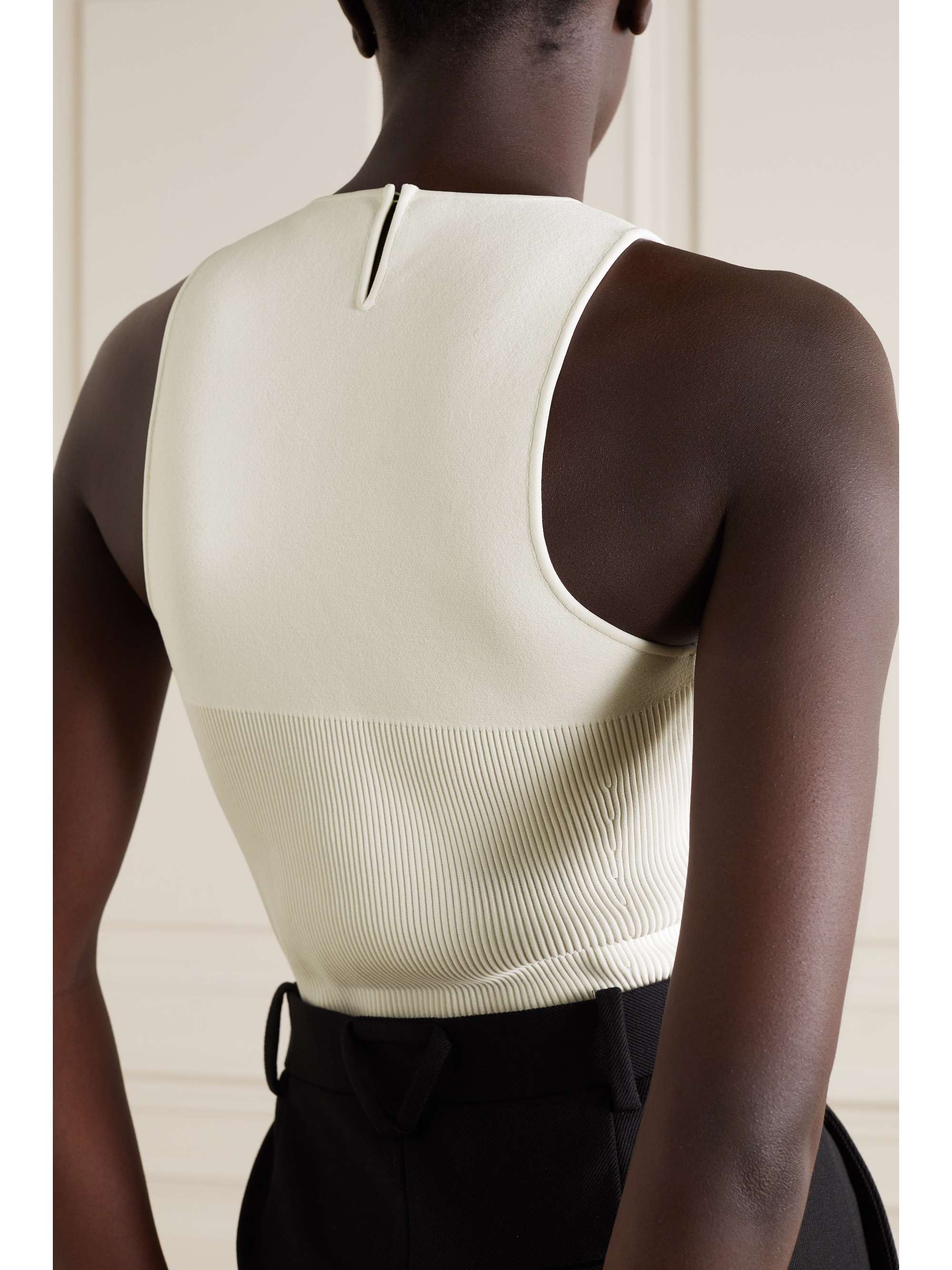 MCQUEEN Stretch-knit tank