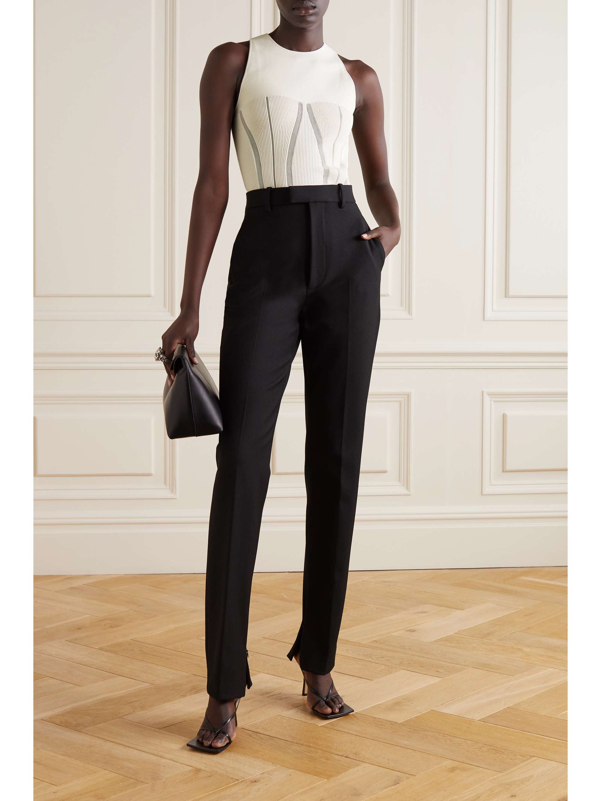 MCQUEEN Stretch-knit tank