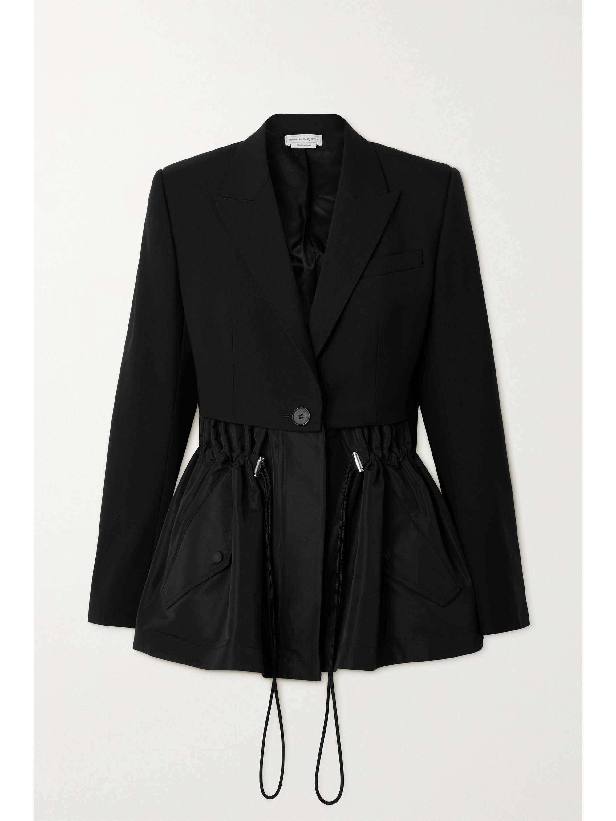 black peplum jacket