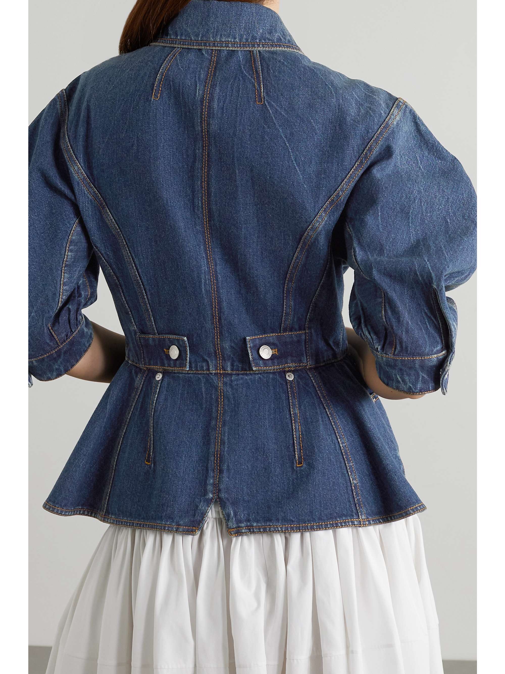 peplum denim jacket