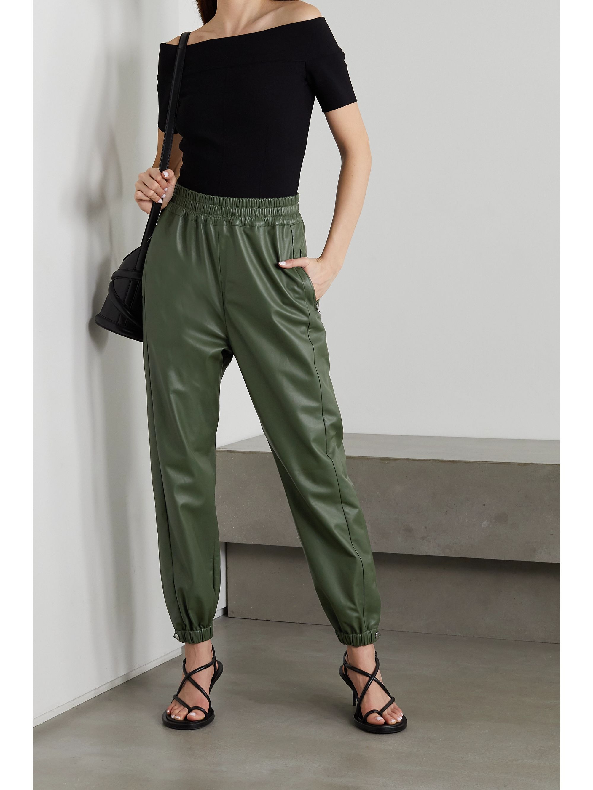 Leather track pants Clearance