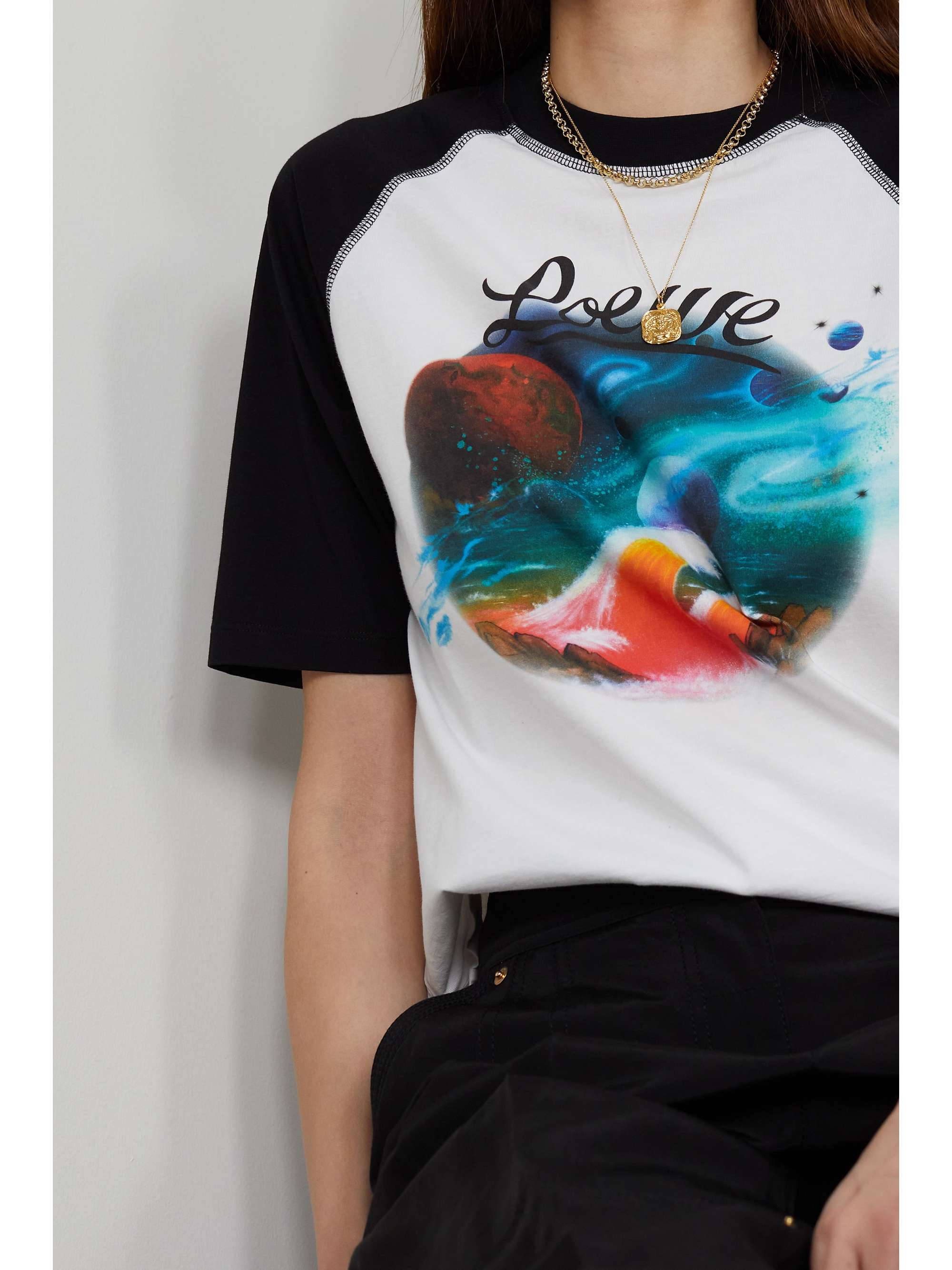 LOEWE + Paula's Ibiza T-Shirt aus Baumwoll-Jersey mit Print
