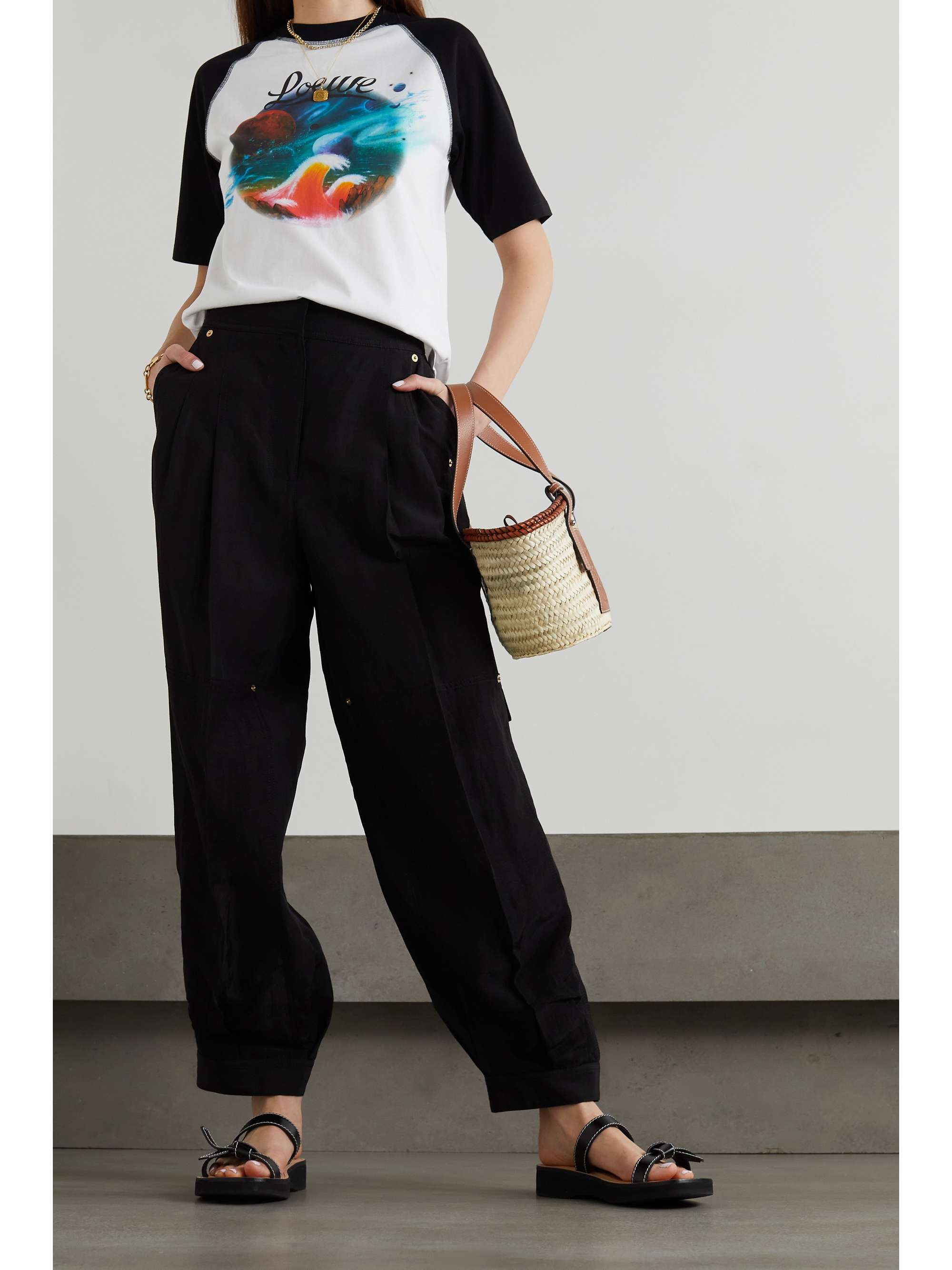 LOEWE + Paula's Ibiza T-Shirt aus Baumwoll-Jersey mit Print