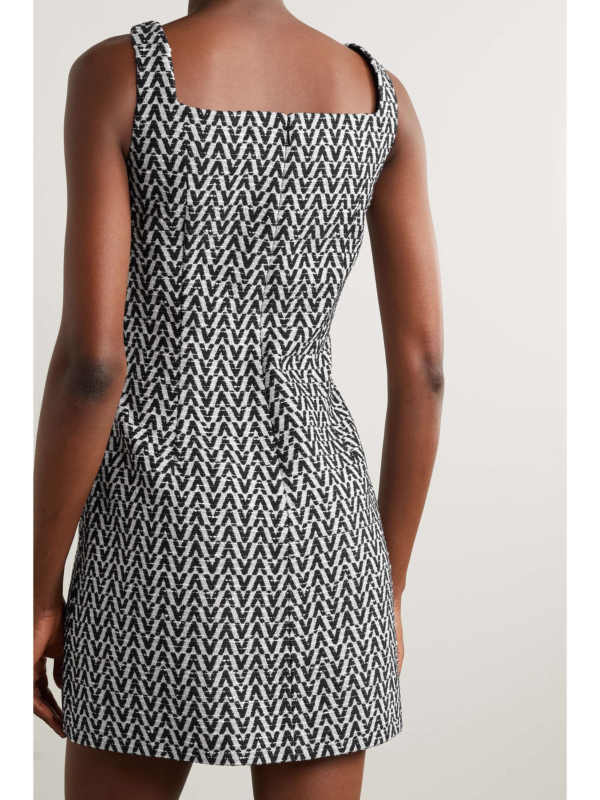 VALENTINO GARAVANI Cotton-blend bouclé mini dress