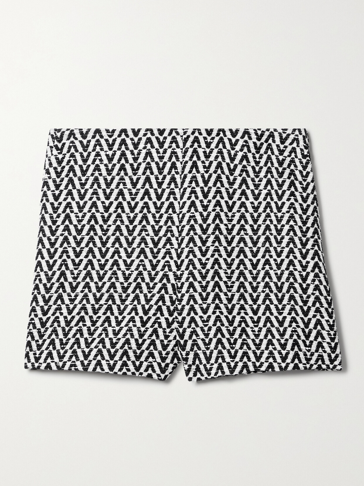 VALENTINO COTTON-BLEND BOUCLÉ-TWEED SHORTS