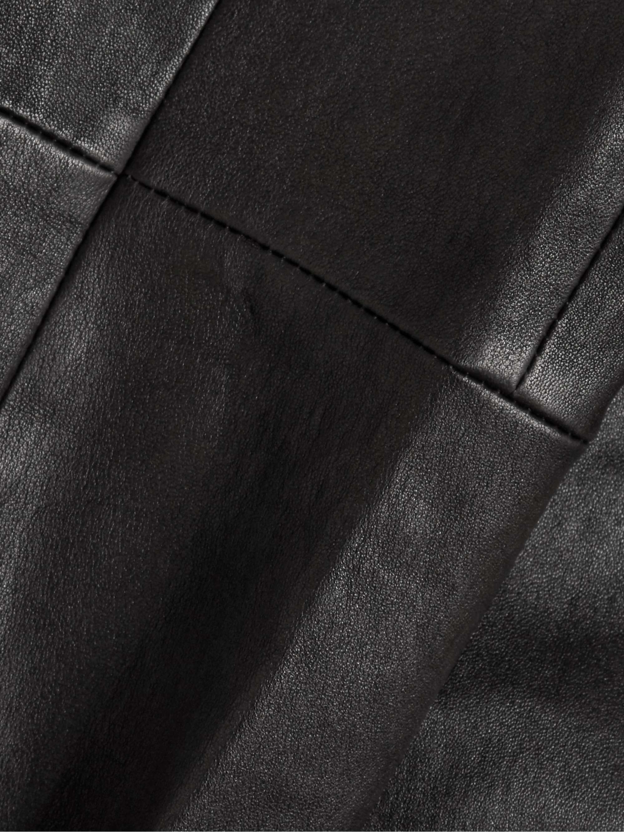 THE ROW Moto leather leggings