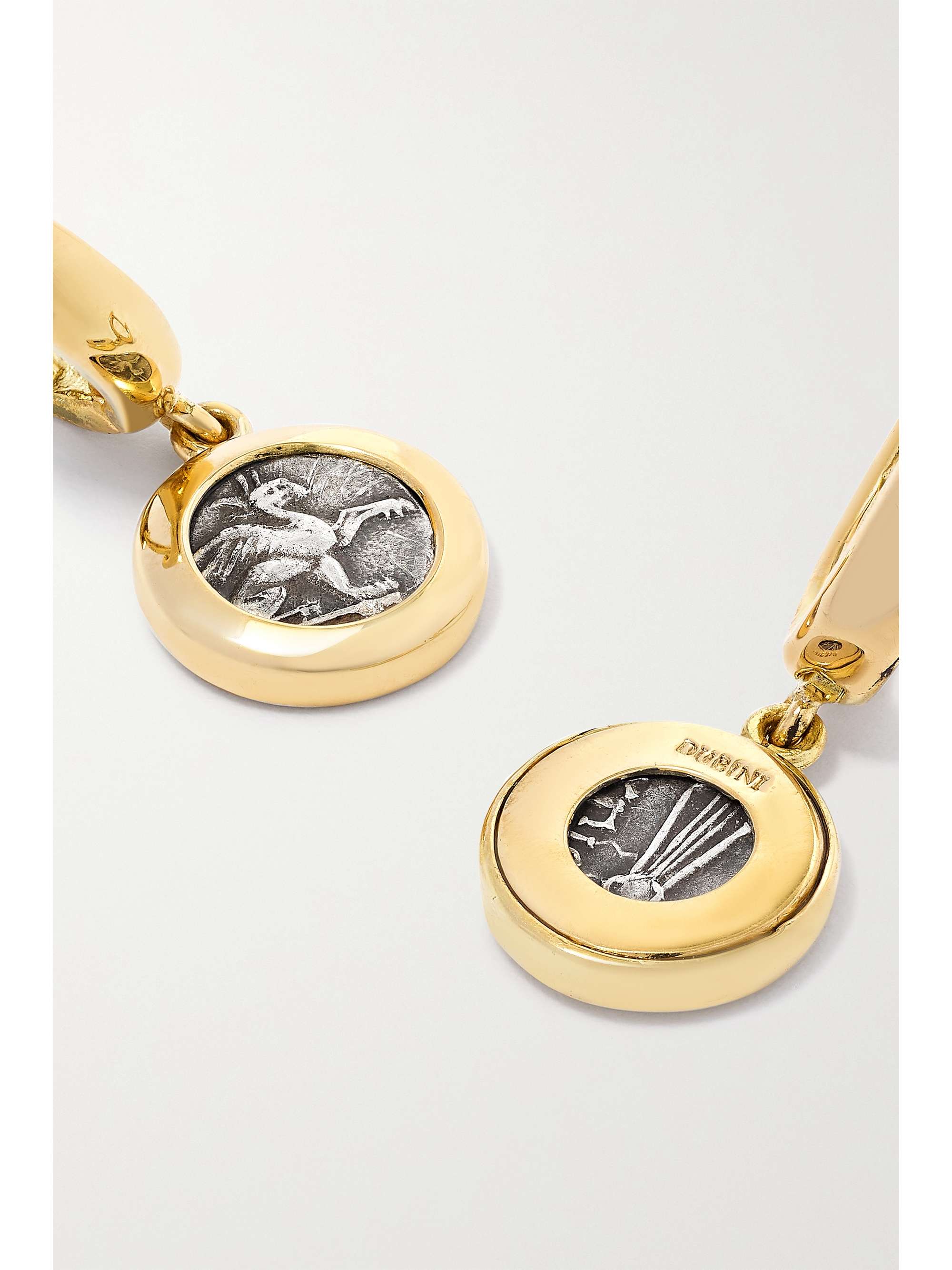 DUBINI 18-karat gold hoop earrings