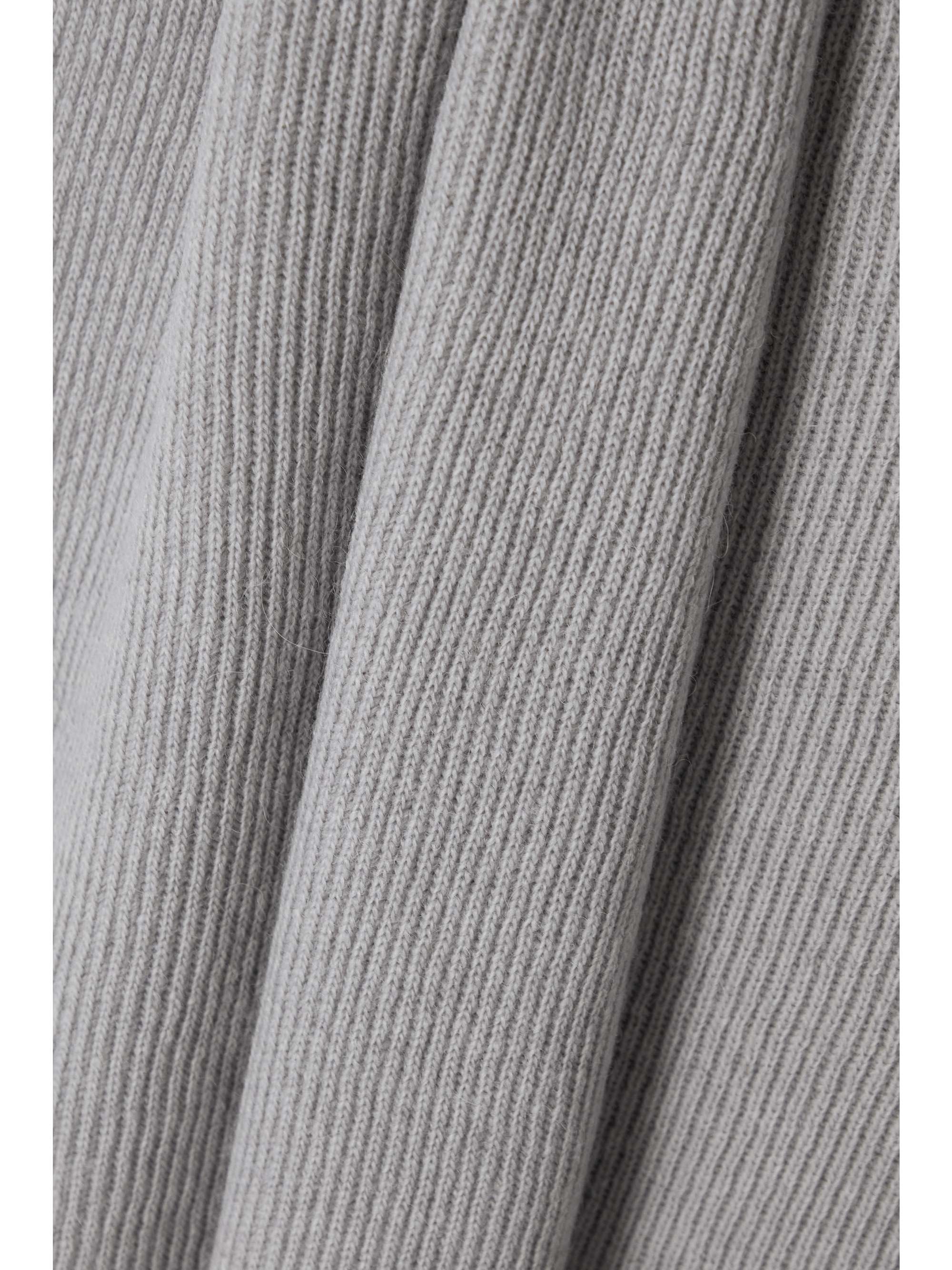THE FRANKIE SHOP Ribbed-knit turtleneck sweater and scarf set
