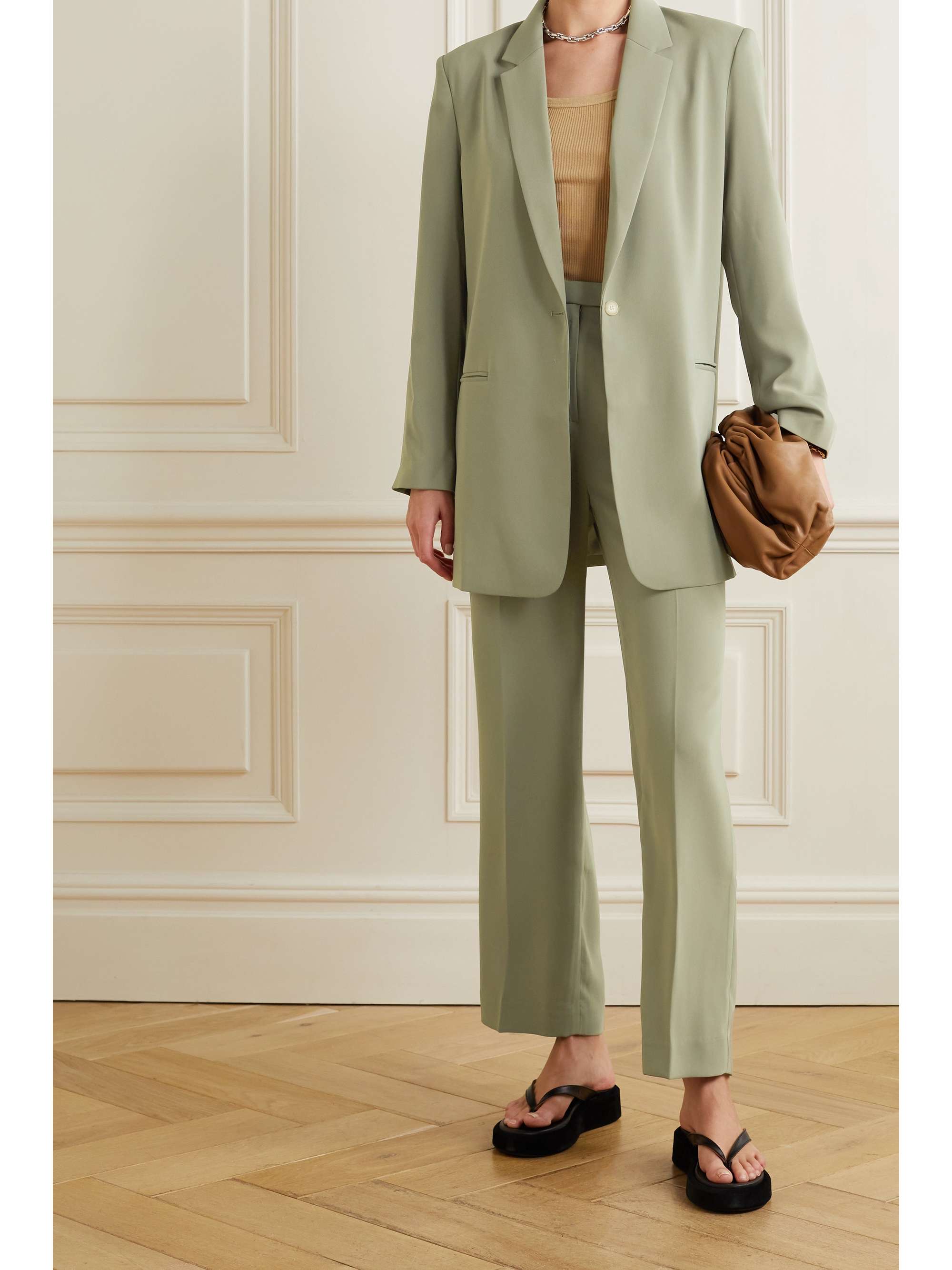sage green blazer